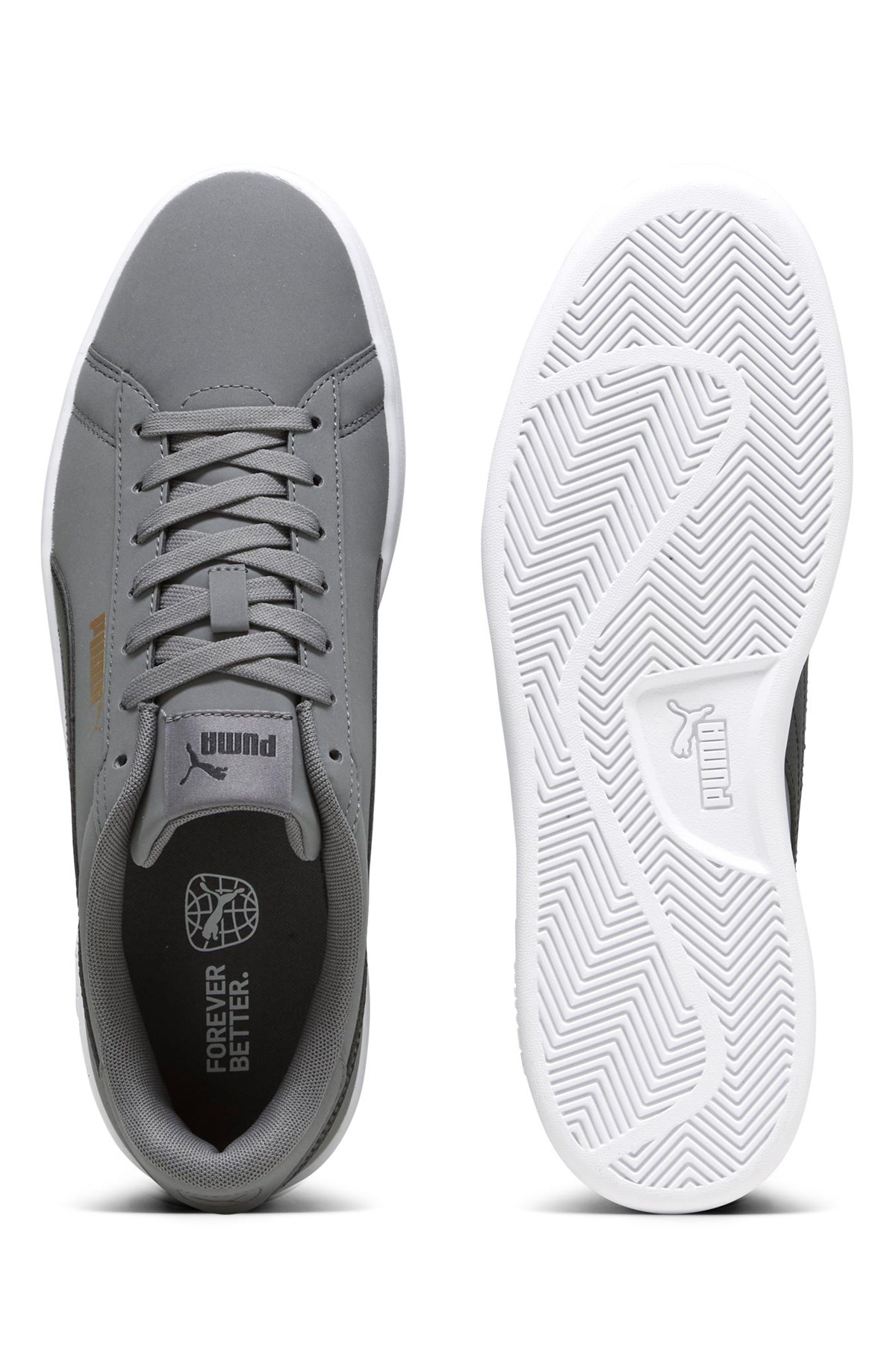 Puma Smash 3.0 Buck Unisex Spor Ayakkabı 39233602 Gri