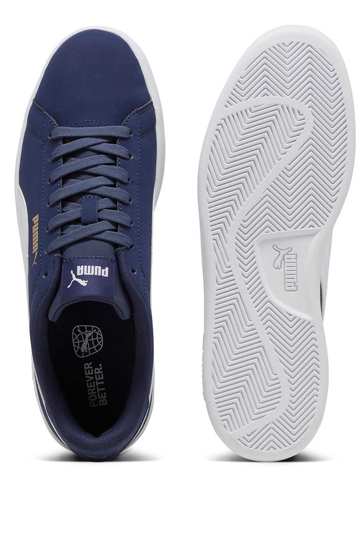 Puma Smash 3.0 Buck Erkek Spor Ayakkabı 39233603 Lacivert