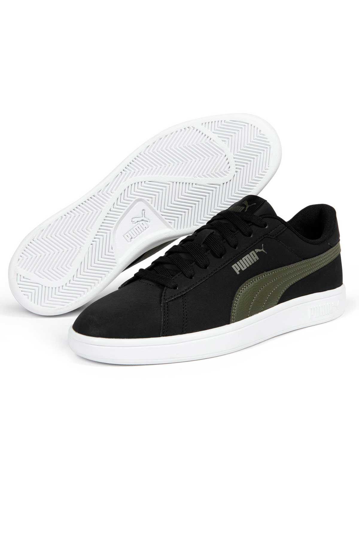 Puma Smash 3.0 Buck Unisex Spor Ayakkabı 39233607 Siyah