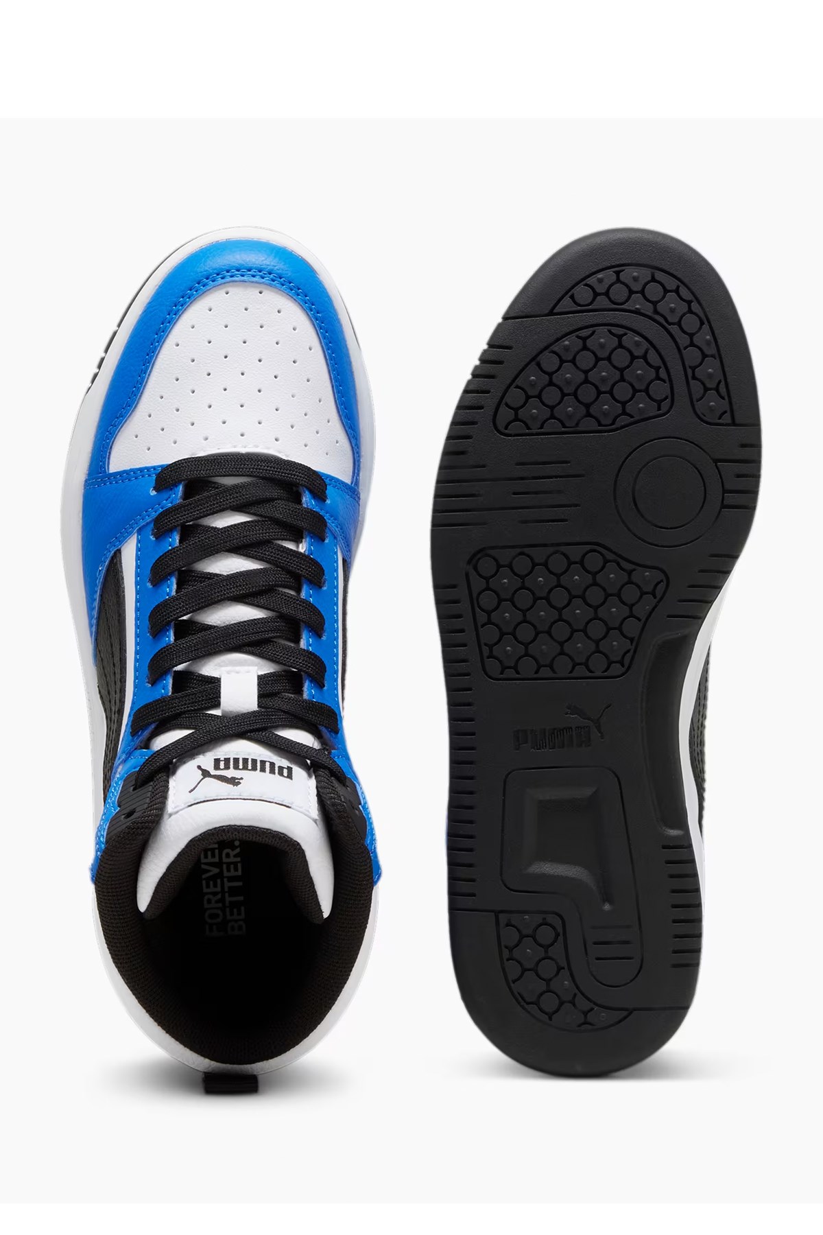 Puma Rebound V6 Mid Çocuk Spor Ayakkabı 39383106 Beyaz