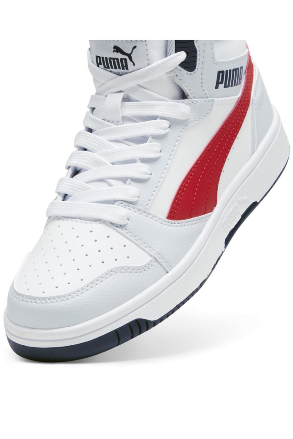 Puma Rebound V6 Mid Kadın Spor Ayakkabı 39383109 Gri