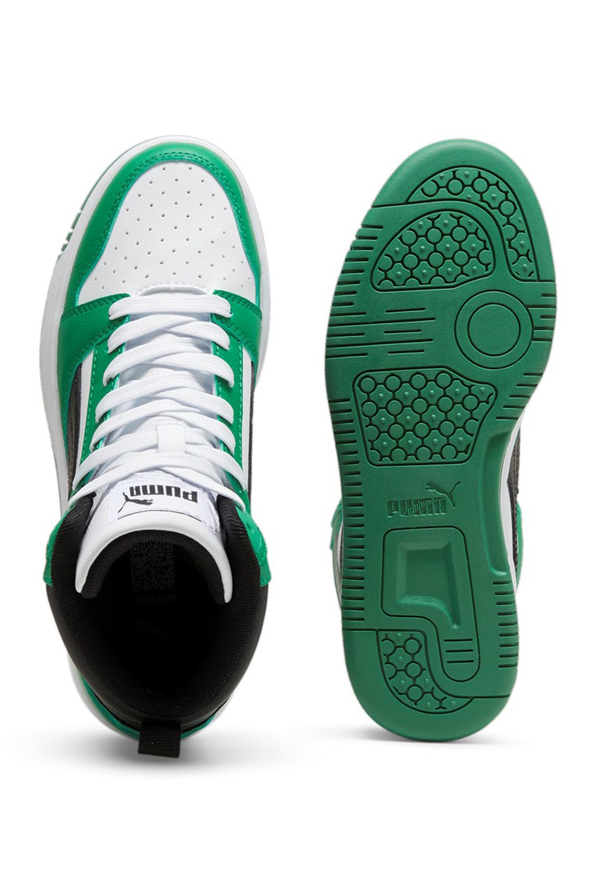 Puma Rebound V6 Mid Çocuk Spor Ayakkabı 39383110 Beyaz