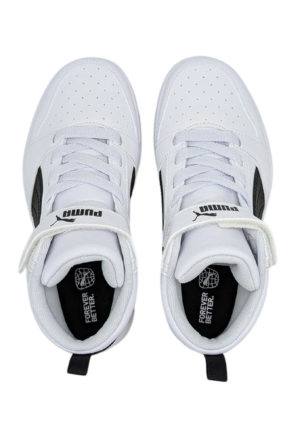 Puma Rebound V6 Mid Ac Ps Çocuk Spor Ayakkabı 39383202 Beyaz