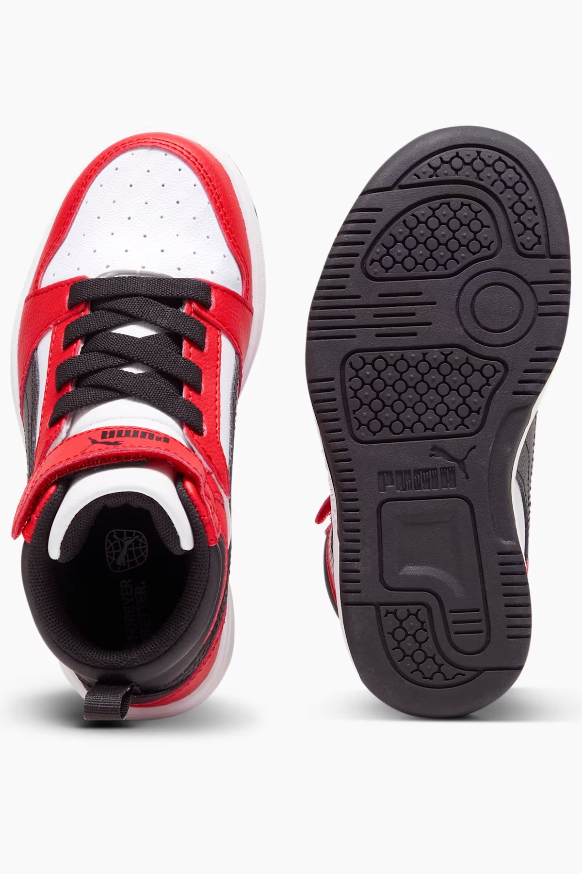 Puma Rebound V6 Mid Ac Ps Çocuk Spor Ayakkabı 39383203 Beyaz