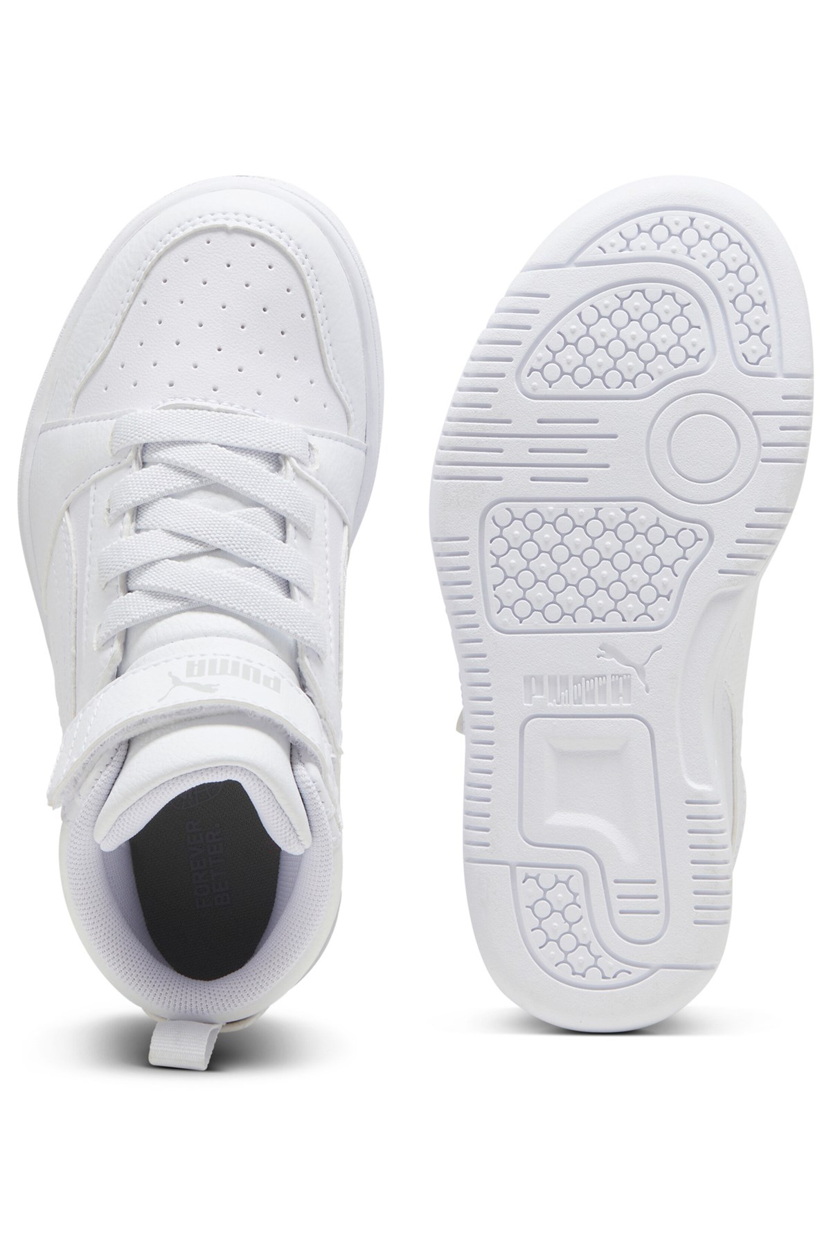 Puma Rebound V6 Mid Ac Ps Çocuk Spor Ayakkabı 39383205 Beyaz