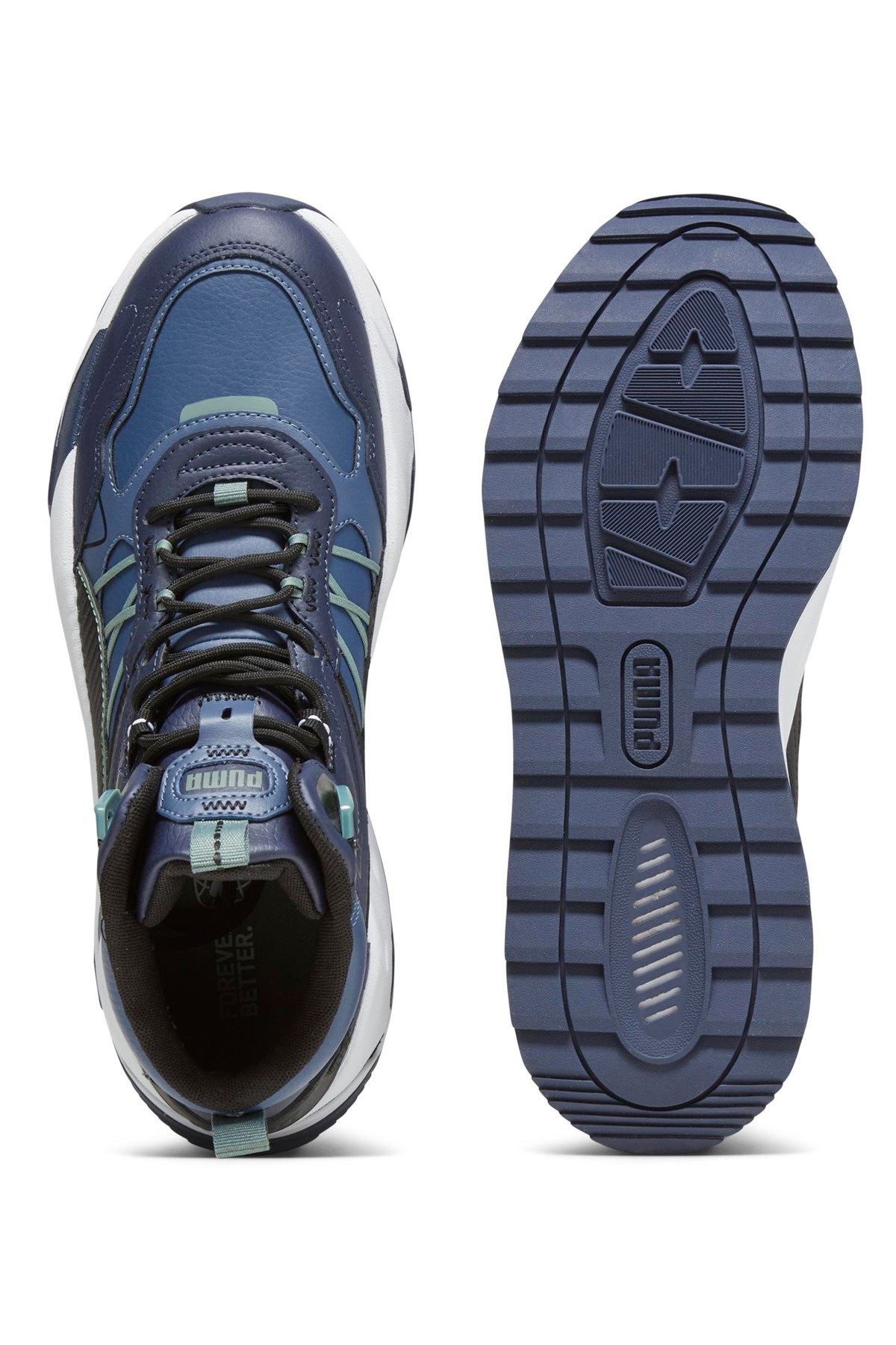Puma Trinity Mid Hybrid Erkek Spor Ayakkabı 39398501 Mavi