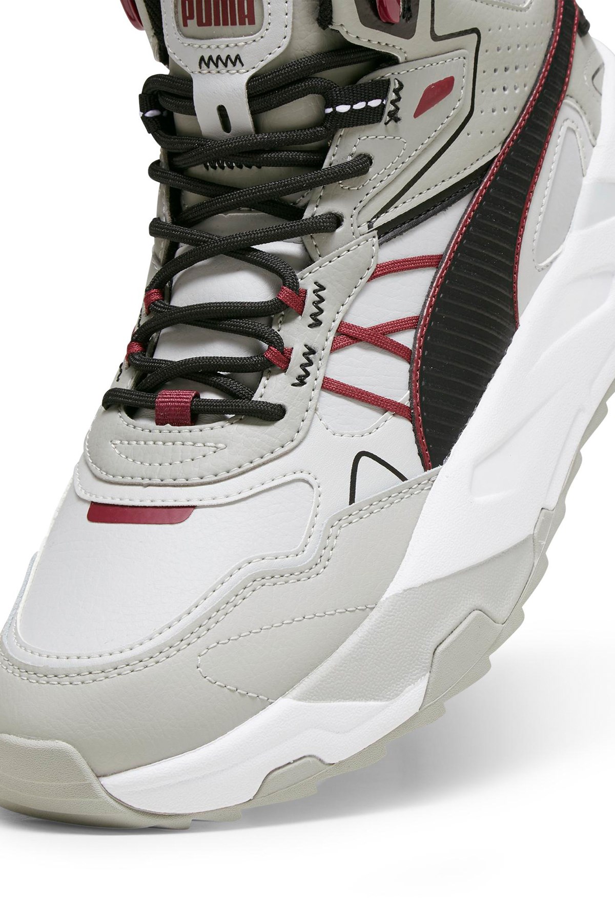 Puma Trinity Mid Hybrid Erkek Spor Ayakkabı 39398502 Gri