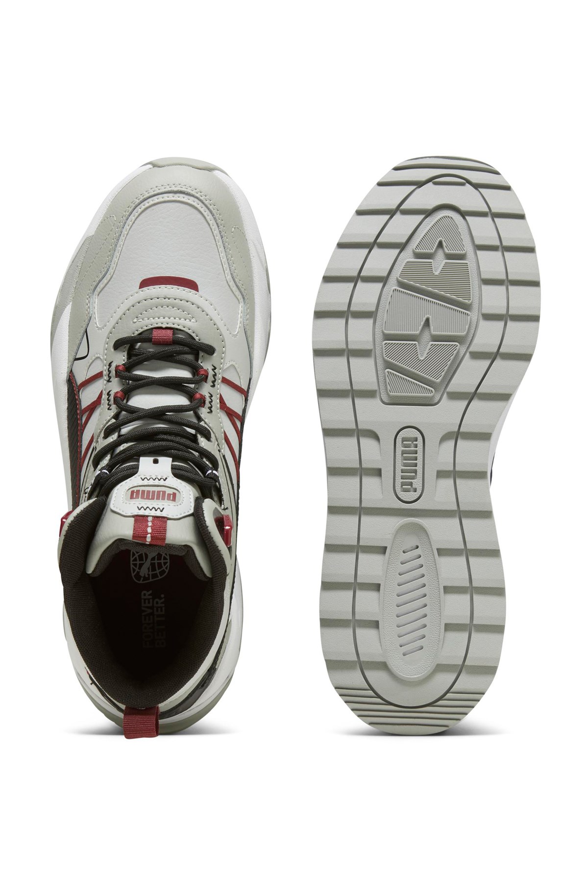 Puma Trinity Mid Hybrid Erkek Spor Ayakkabı 39398502 Gri