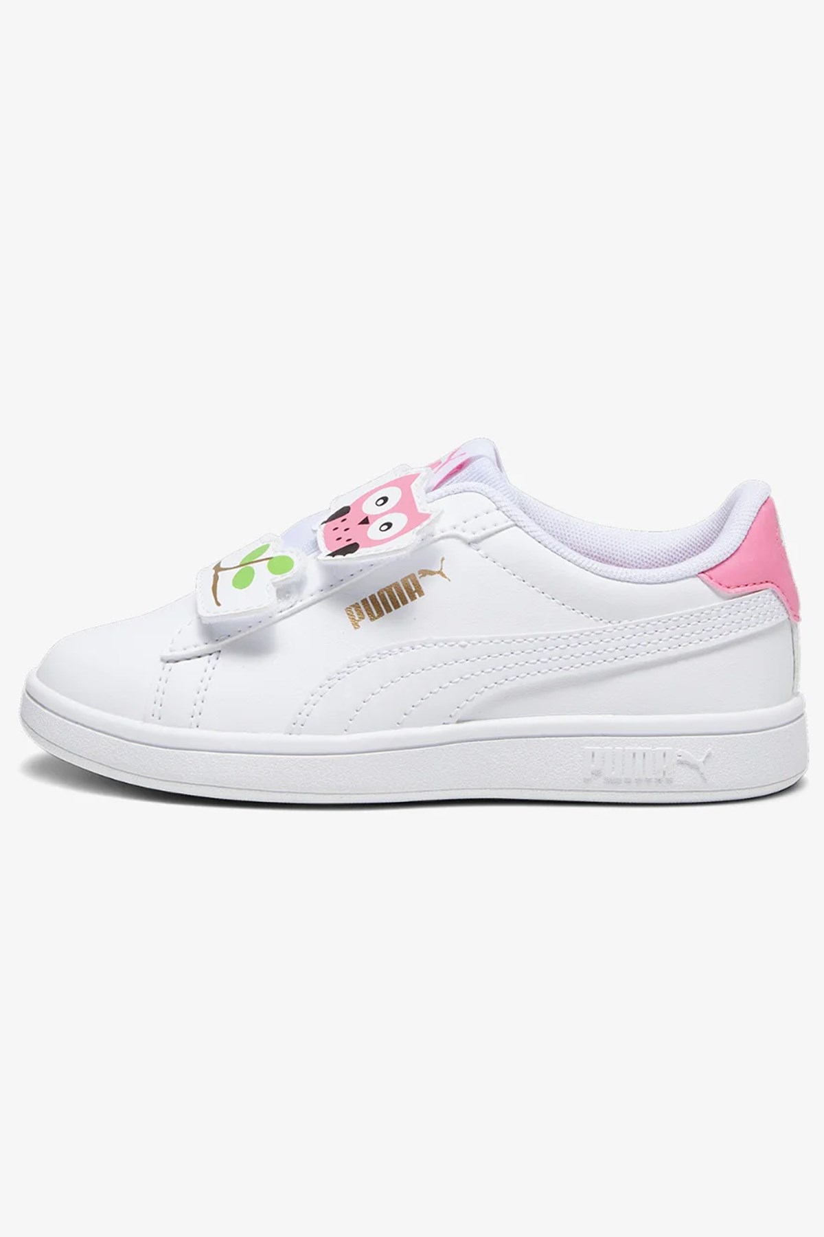 Puma Smash 3.0 Owl Çocuk Spor Ayakkabı 39443401 Beyaz