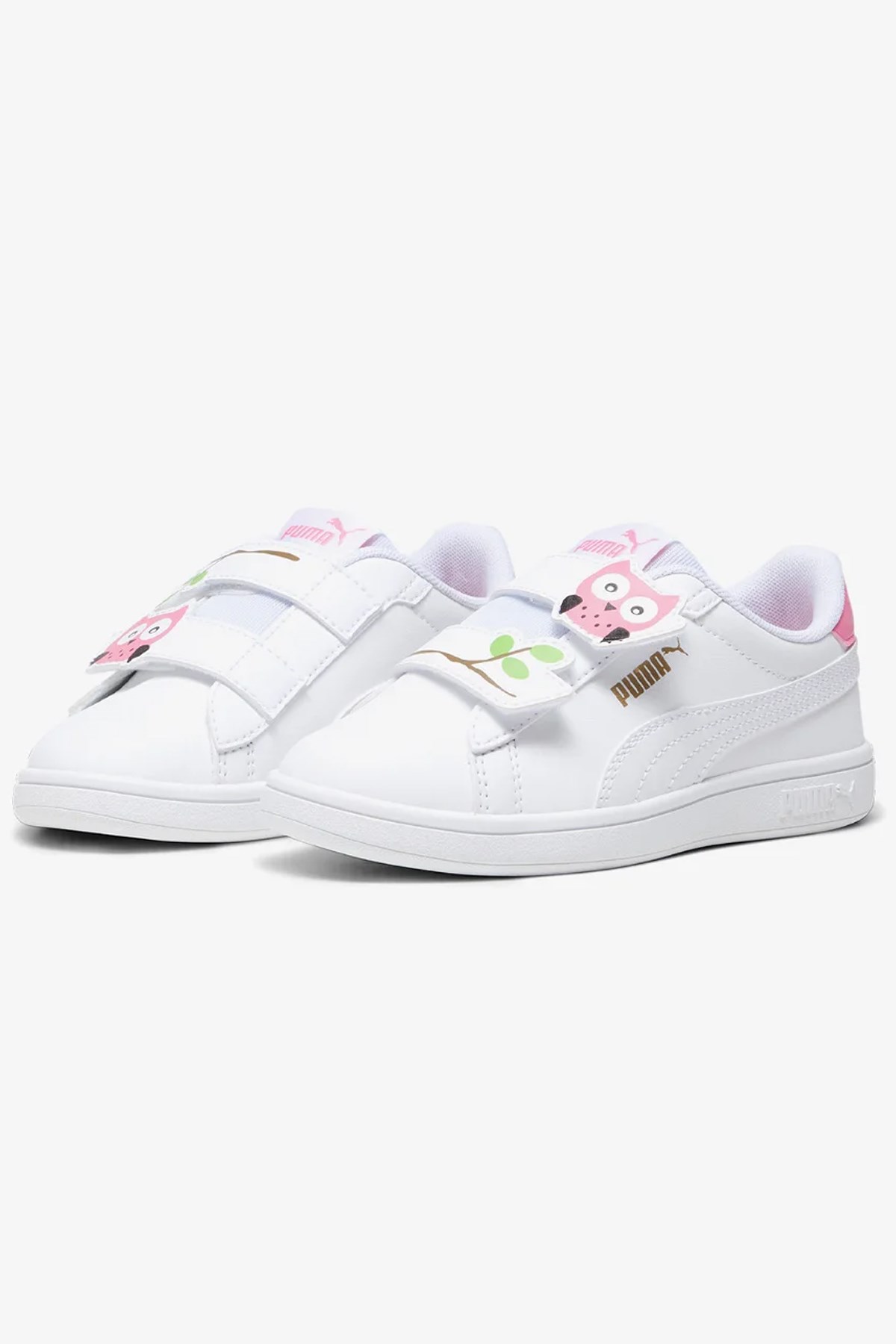 Puma Smash 3.0 Owl Çocuk Spor Ayakkabı 39443401 Beyaz