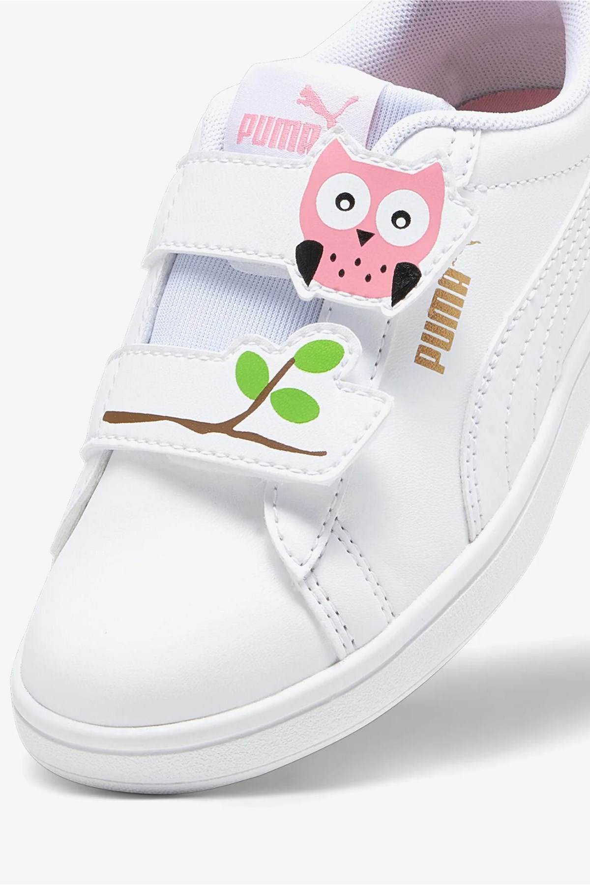 Puma Smash 3.0 Owl Çocuk Spor Ayakkabı 39443401 Beyaz
