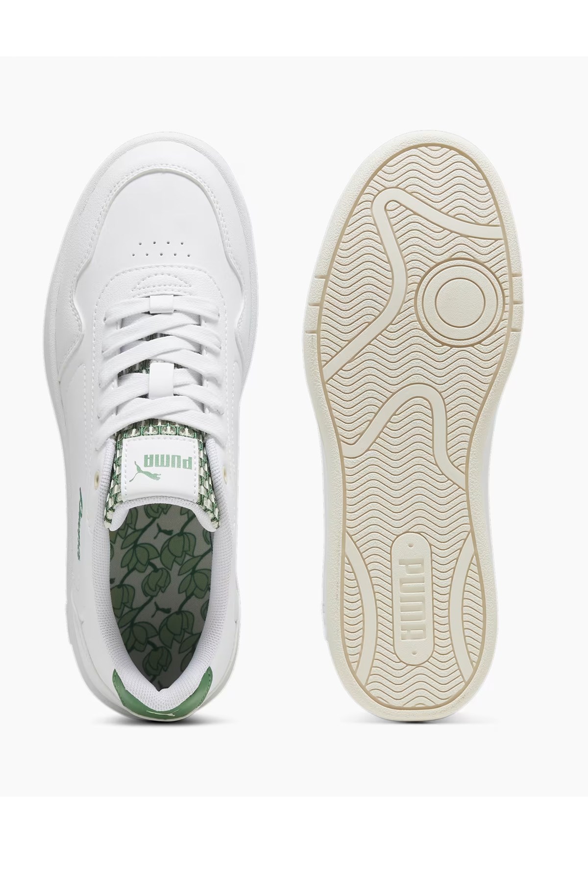 Puma Court Classic Wns Blossom Kadın Spor Ayakkabı 39509201 Beyaz