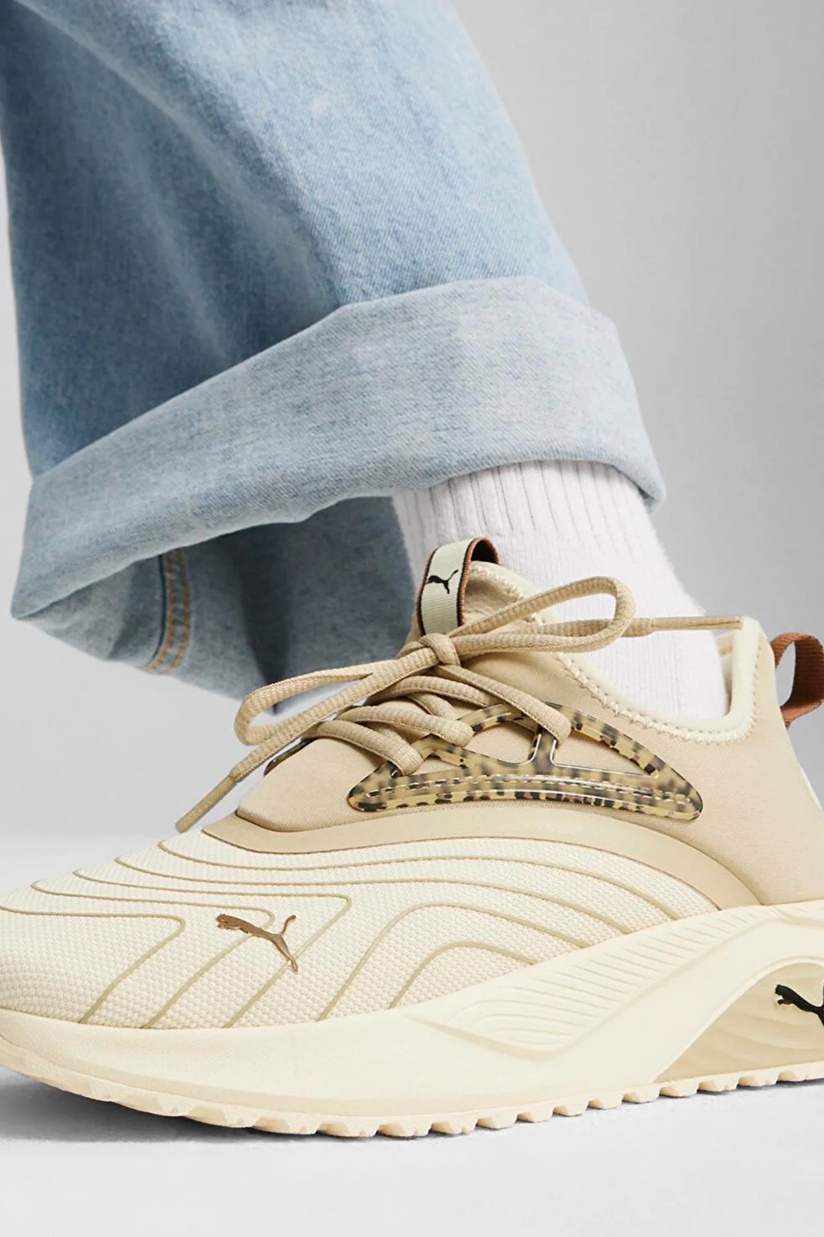 Puma Pacer Beauty Kadın Spor Ayakkabı 39525501 Bej