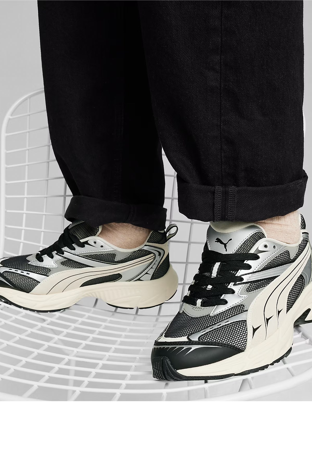 Puma Morphic Retro Unisex Spor Ayakkabı 39592001 Siyah