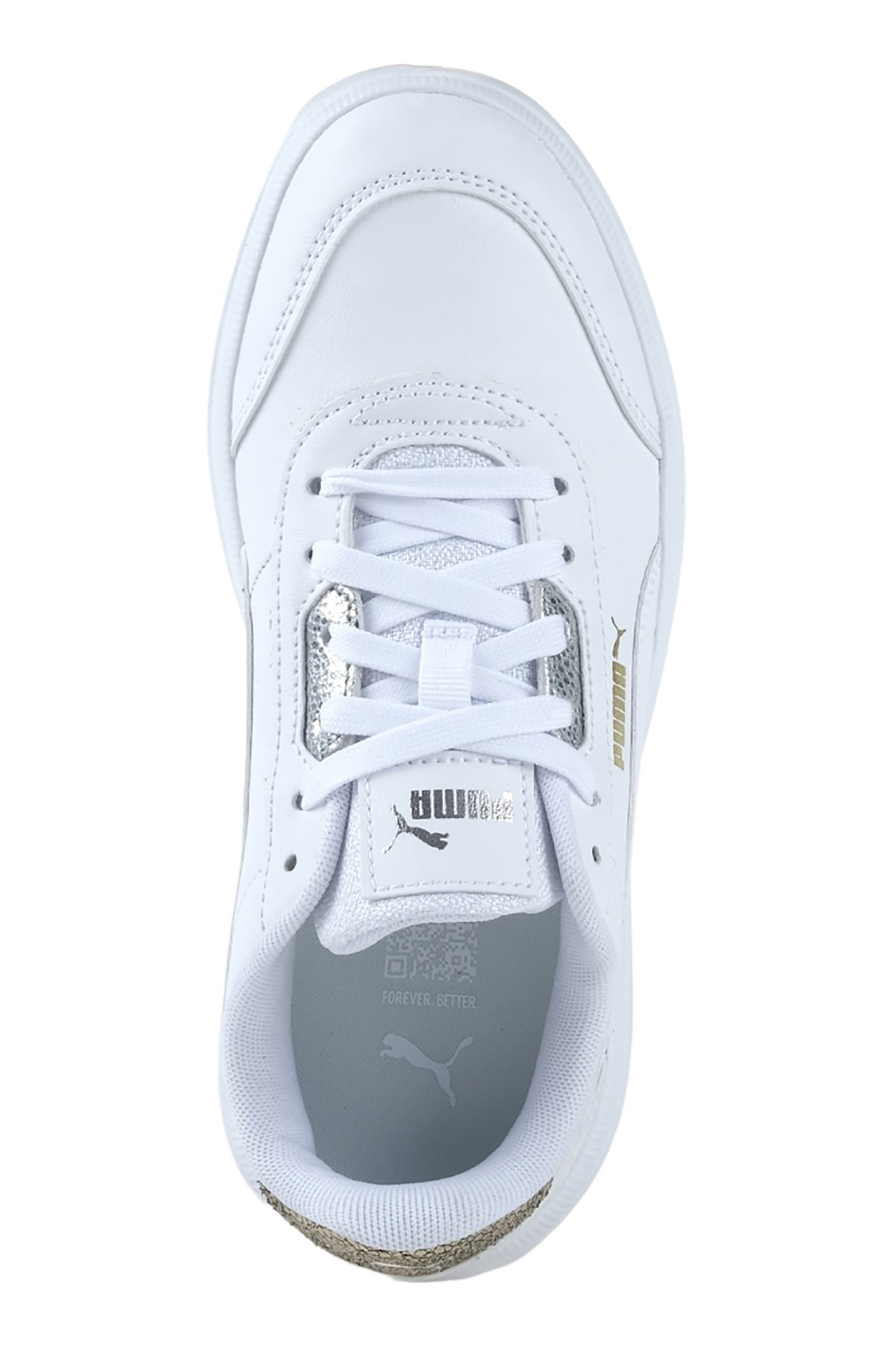Puma Tori Metallic Shine Kadın Spor Ayakkabı 39634301 Beyaz