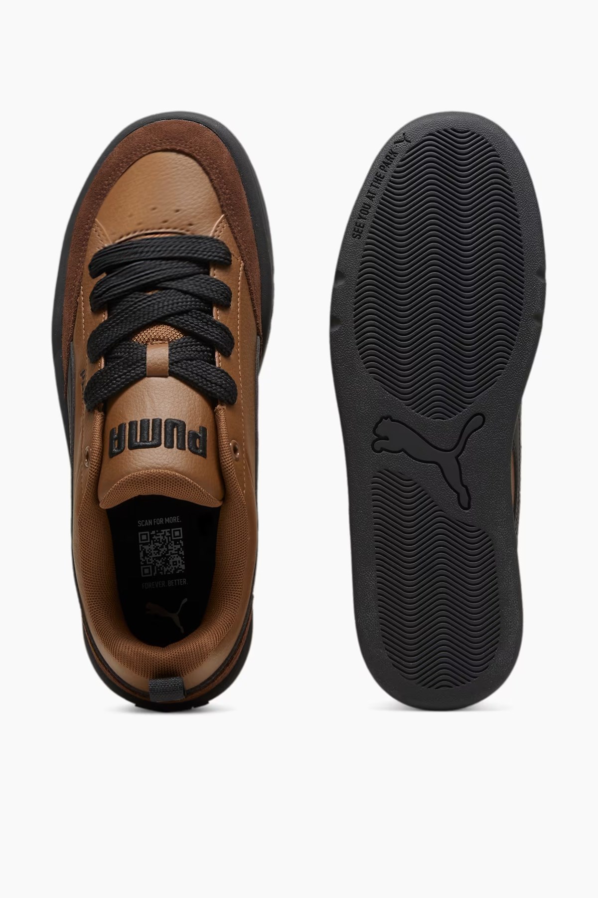 Puma Park Lifestyle Og Erkek Spor Ayakkabı 39726206 Kahverengi