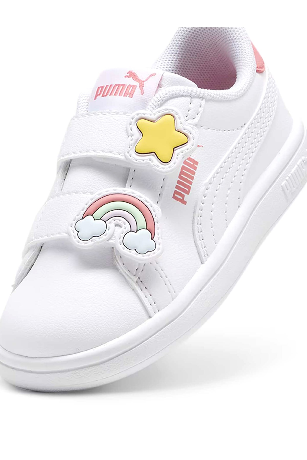 Puma Smash 3.0 Badges V Inf Bebek Spor Ayakkabı 39728701 Beyaz