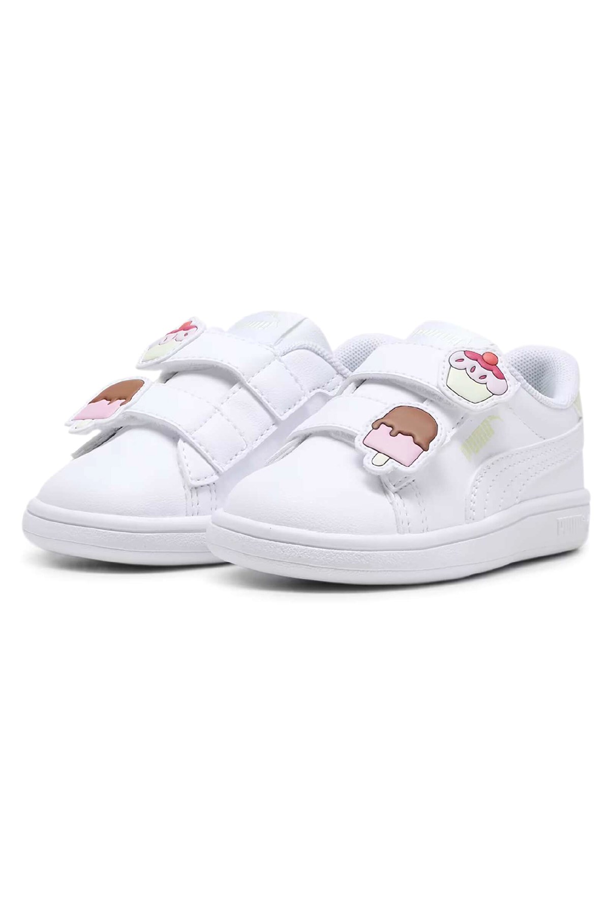 Puma Smash 3.0 Badges V Inf Bebek Spor Ayakkabı 39728702 Beyaz