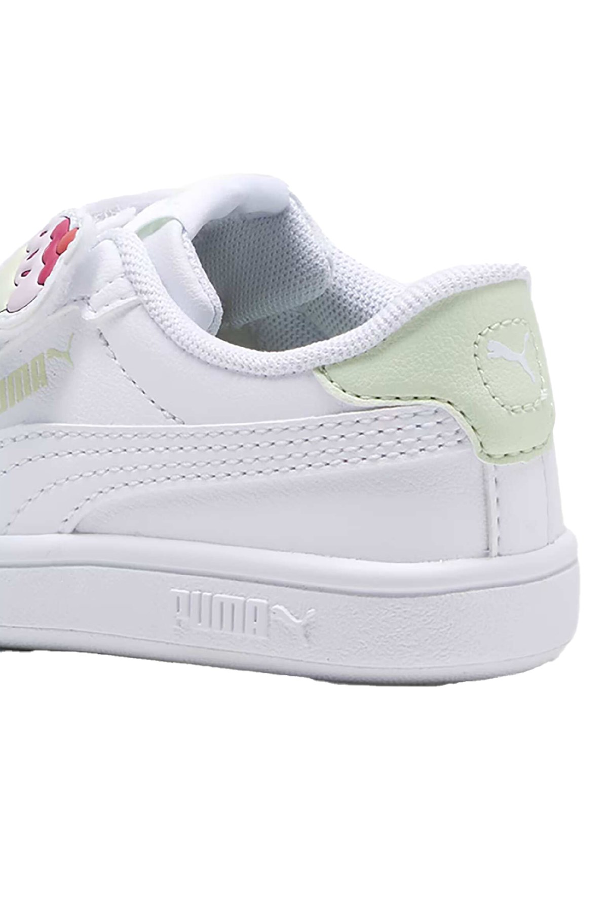 Puma Smash 3.0 Badges V Inf Bebek Spor Ayakkabı 39728702 Beyaz