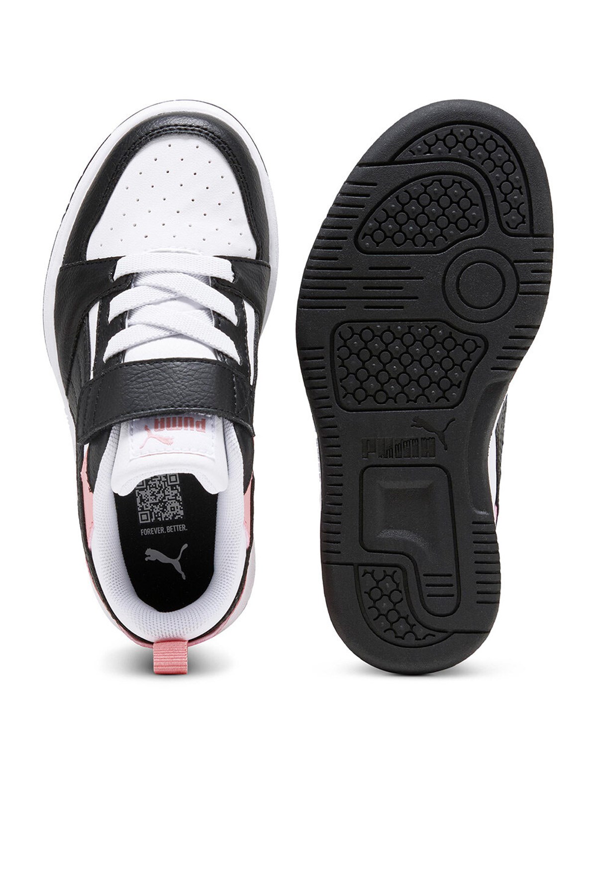 Puma Rebound V6 Lo Ac Çocuk Spor Ayakkabı Beyaz