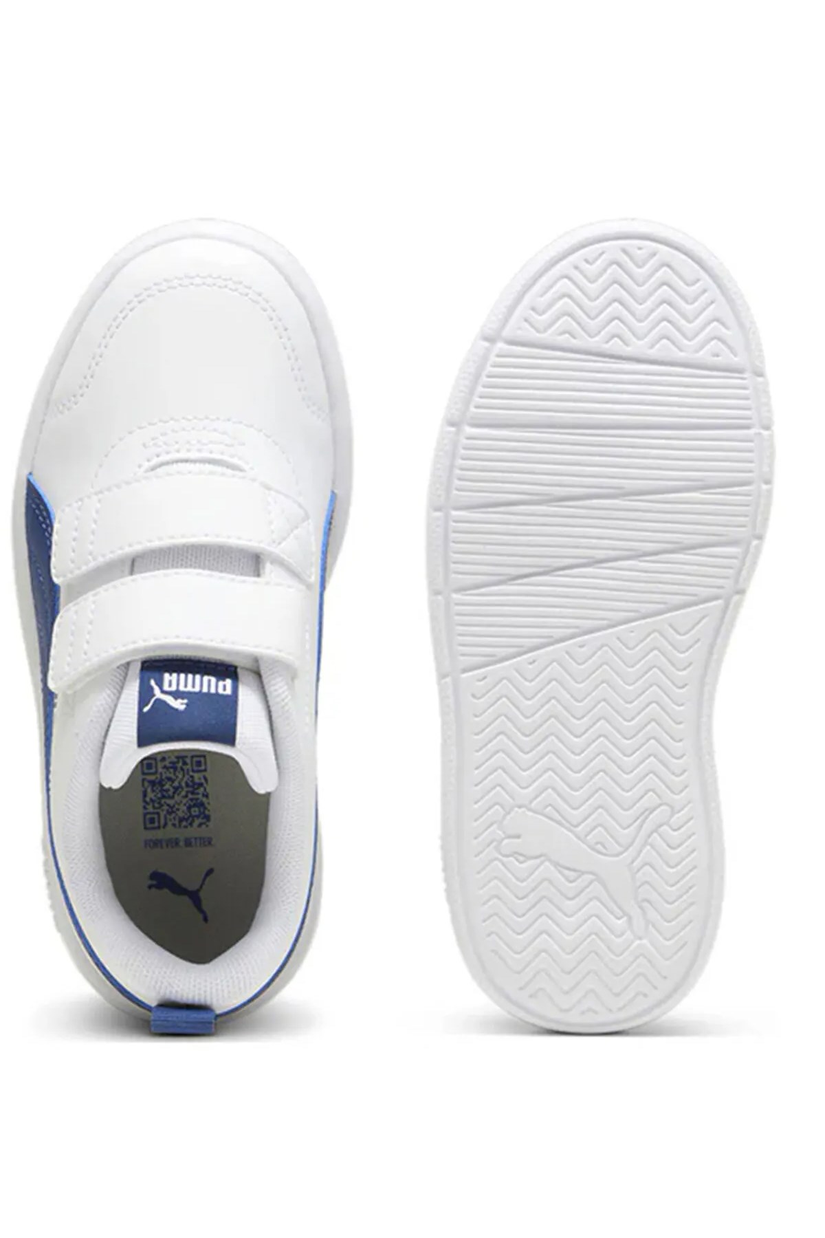 Puma Courtflex V3 V Ps Çocuk Spor Ayakkabı Beyaz