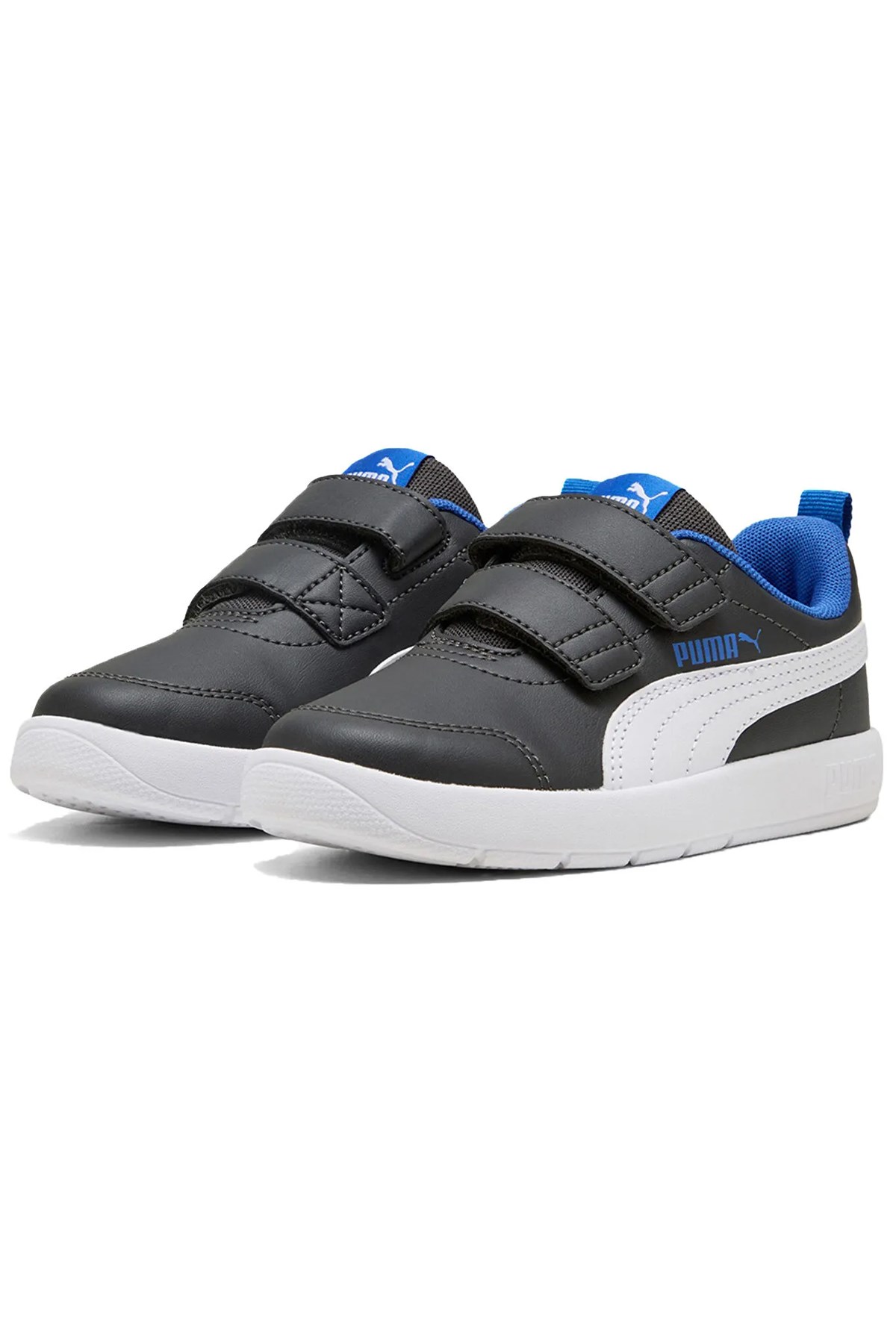 Puma Courtflex V3 V Ps Çocuk Spor Ayakkabı Gri