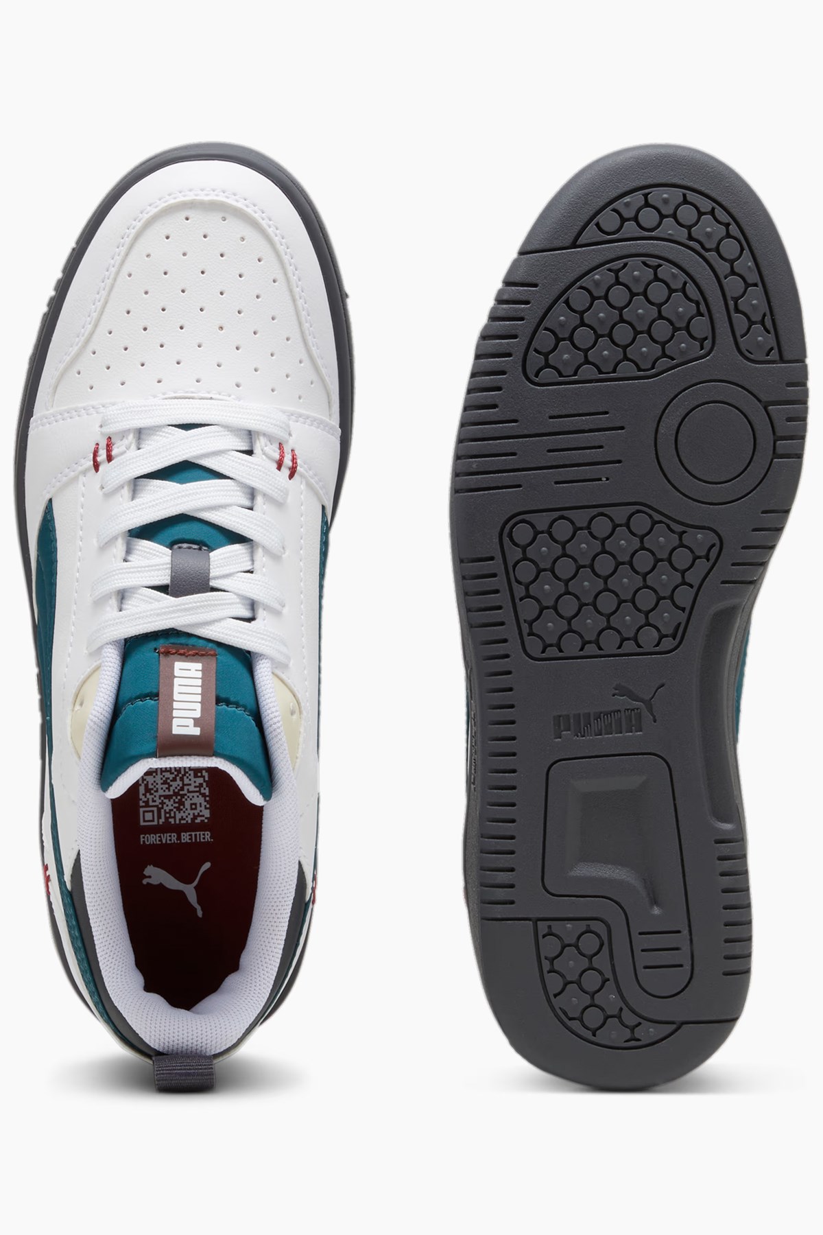 Puma Rebound V6 Lo Mid Çocuk Spor Ayakkabı 39794101 Beyaz