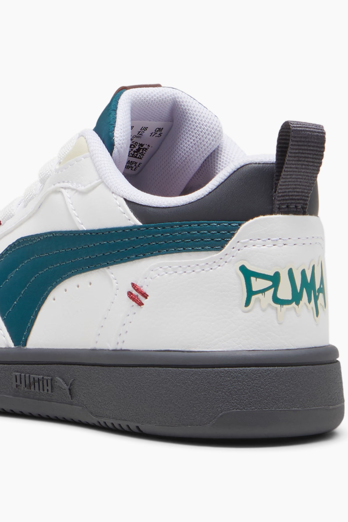 Puma Rebound V6 Çocuk Spor Ayakkabı 39794301 Beyaz