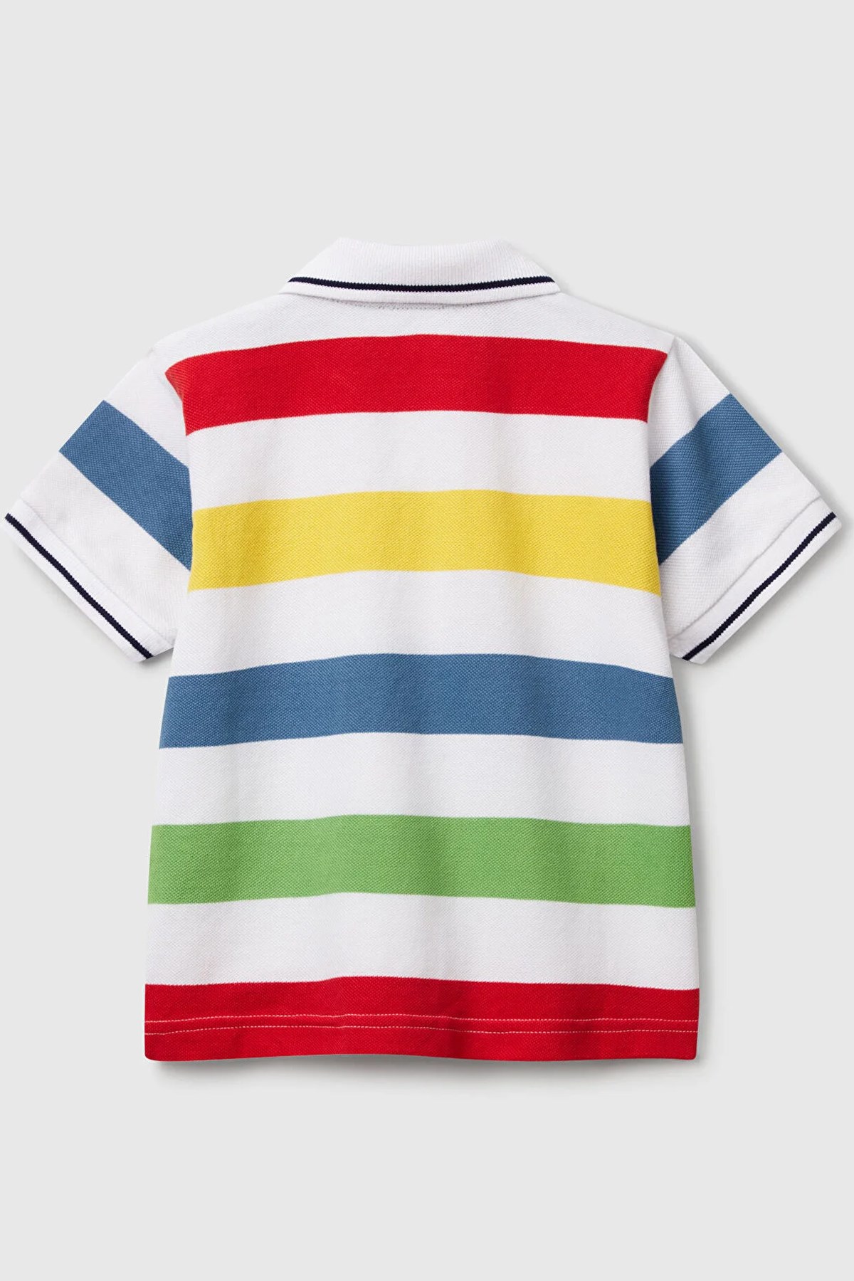 Benetton Erkek Bebek Polo Tişört 39QAG300V-25Y Beyaz