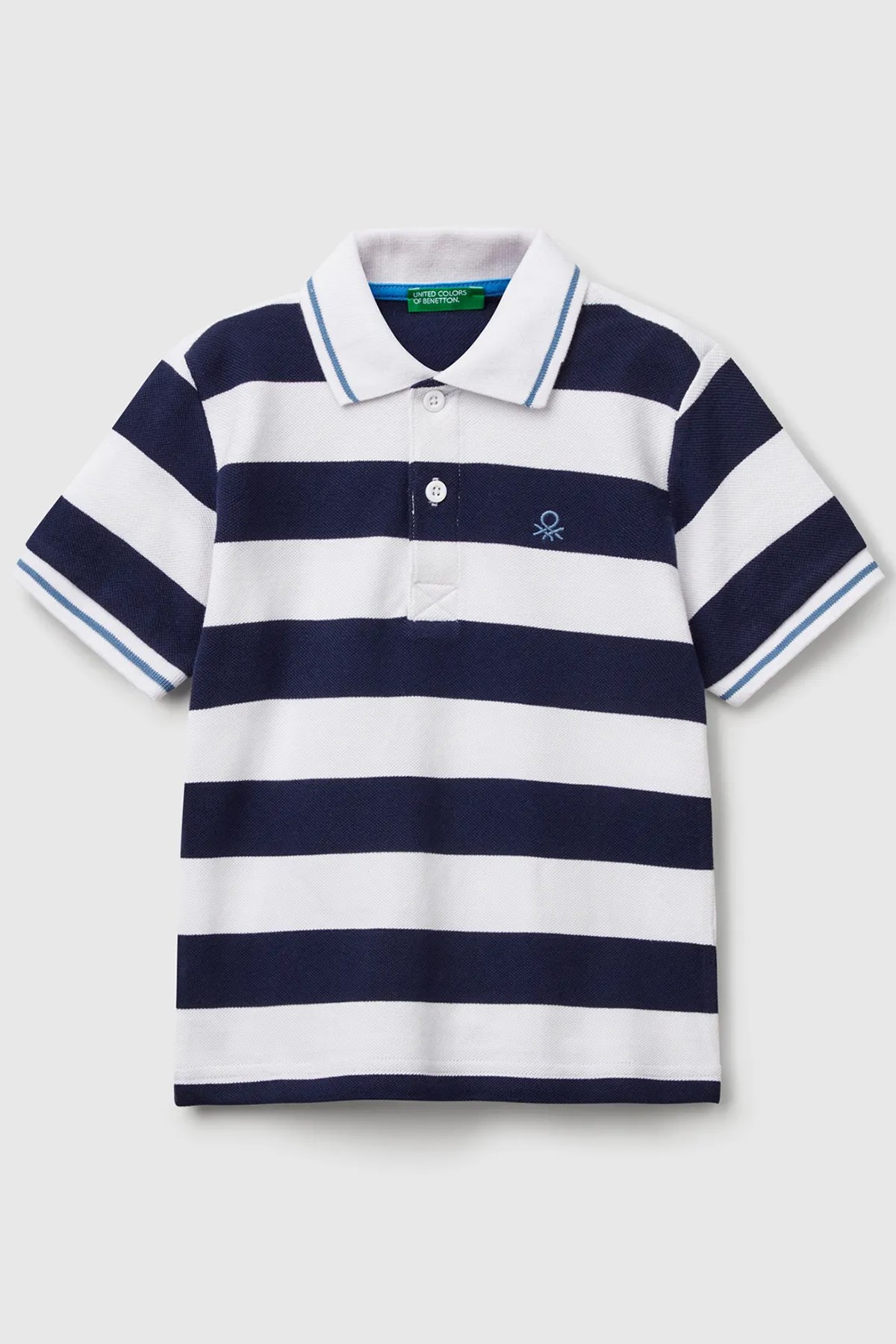Benetton Erkek Bebek Polo Tişört 39QAG300V-25Y Lacivert