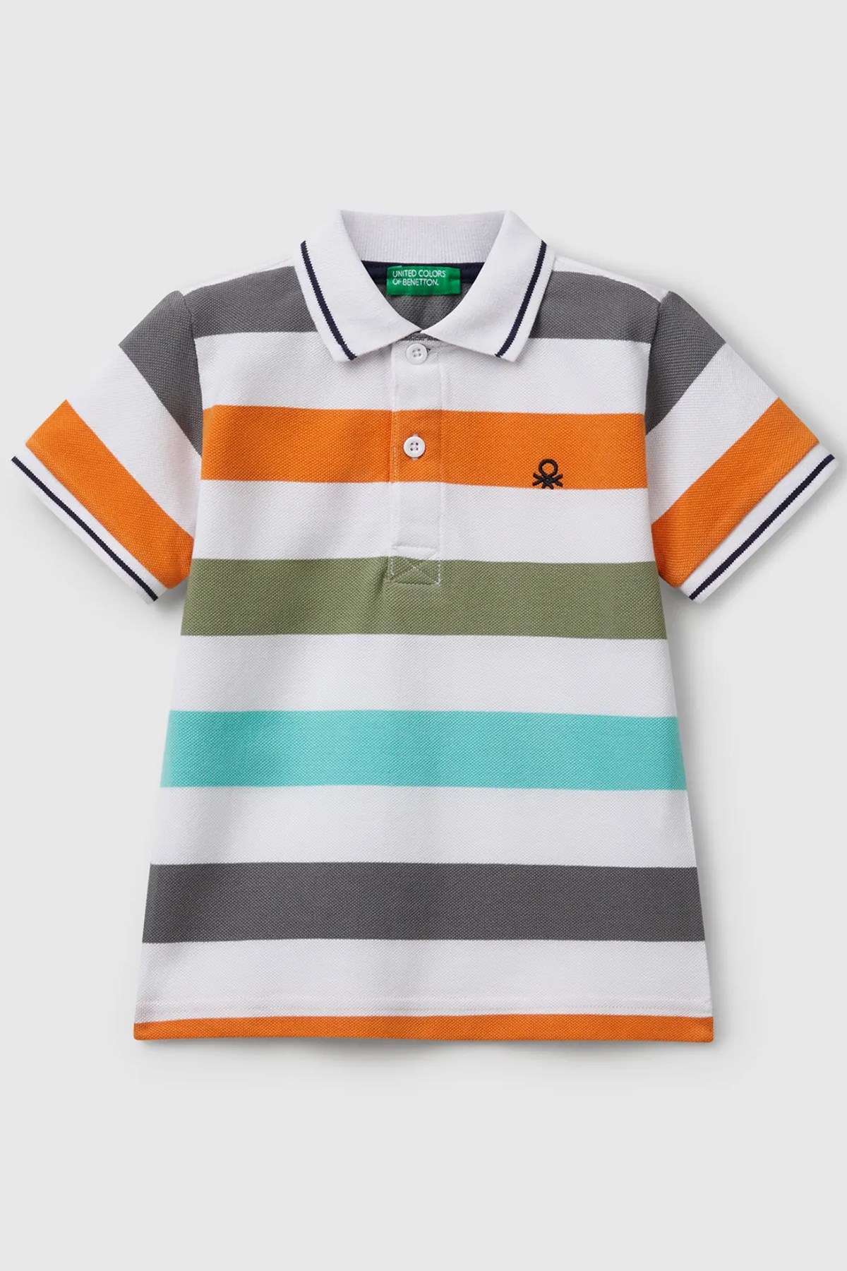 Benetton Erkek Bebek Polo Tişört 39QAG300V-25Y Standart