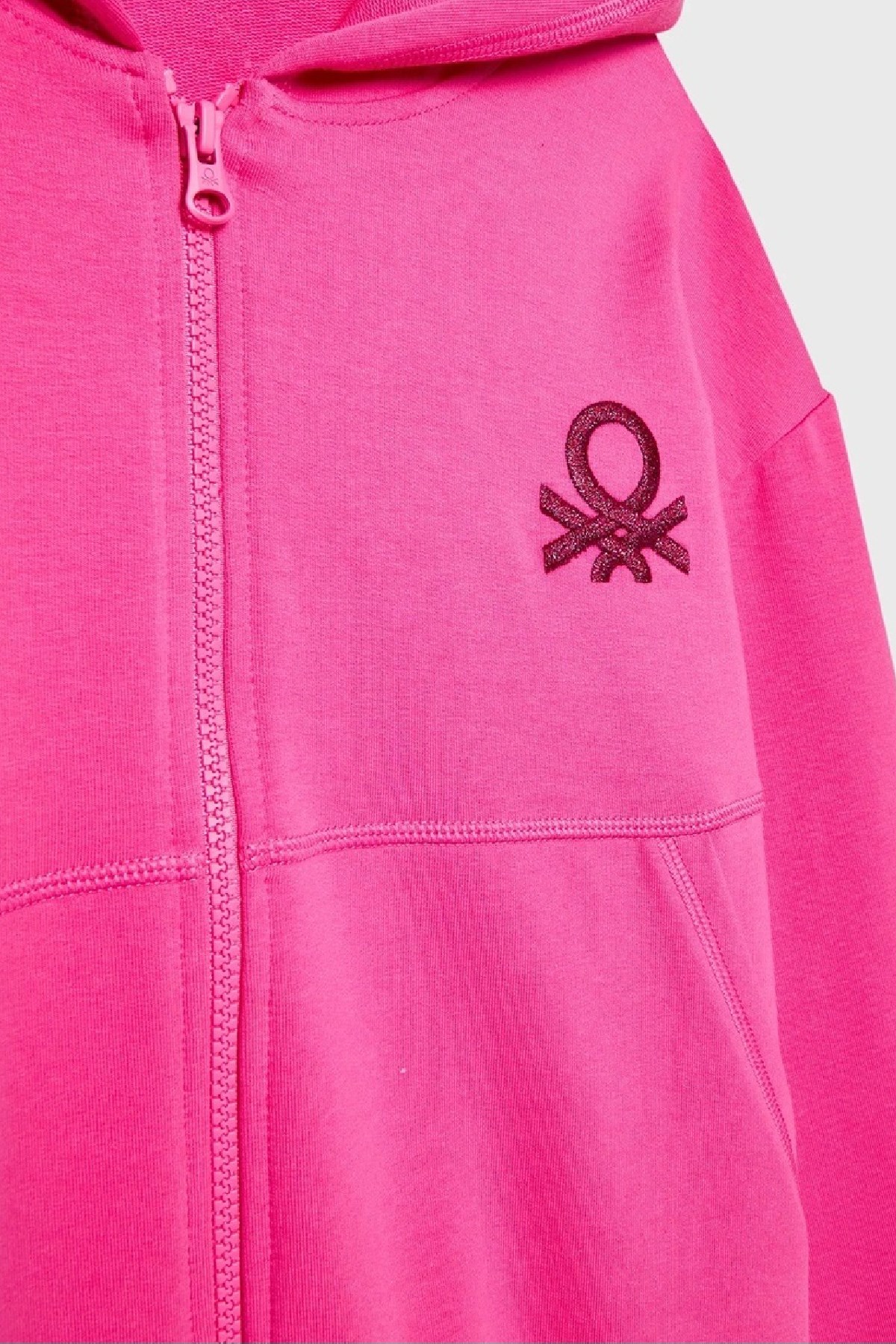 Benetton Çocuk Sweatshirt 3FVBC501X Pembe