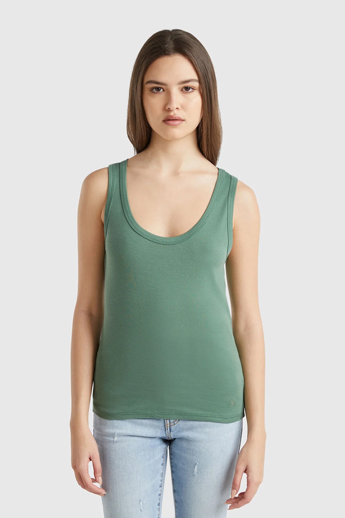 Benetton Kadın Basic Atlet Haki