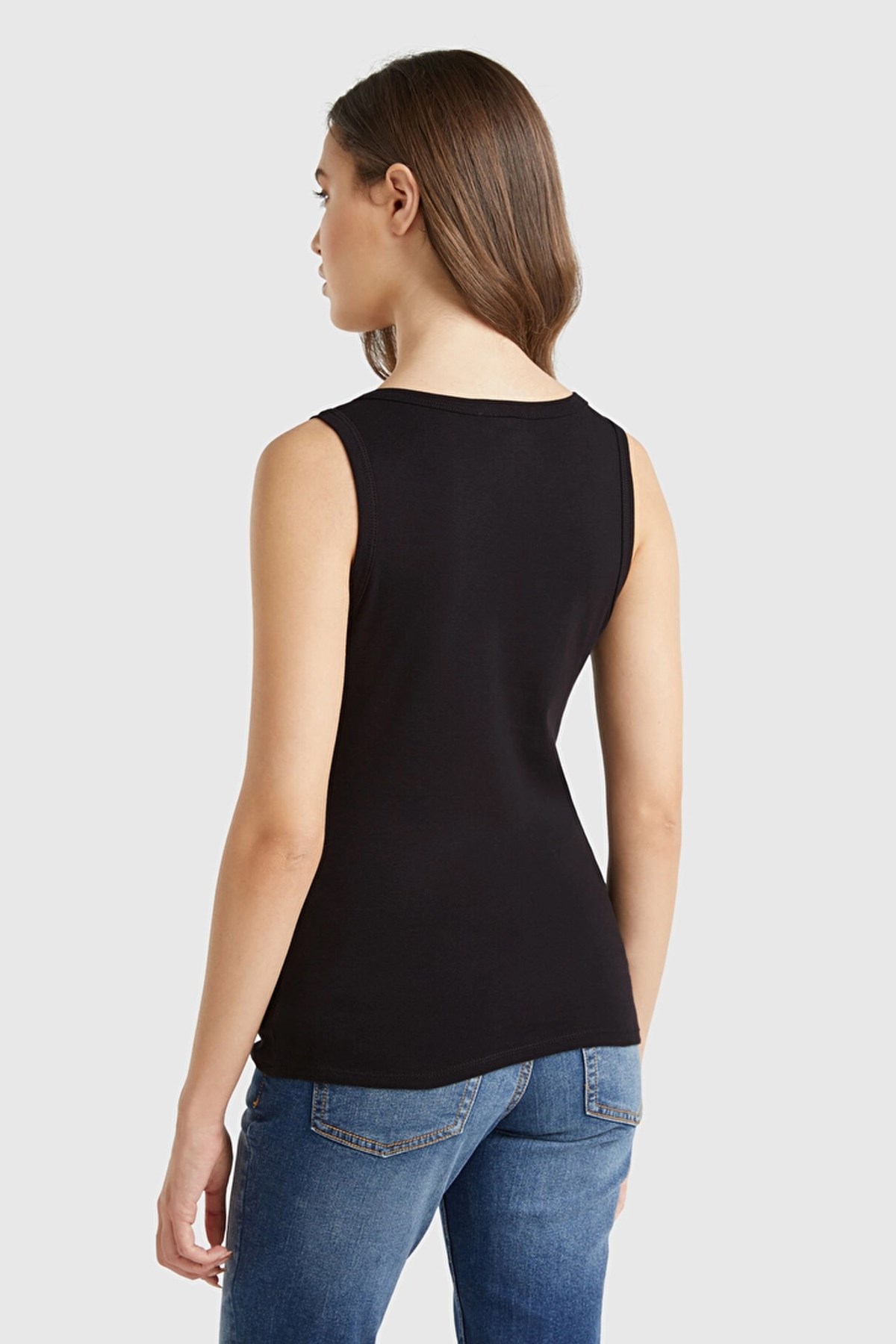 Benetton Kadın Basic Atlet Siyah