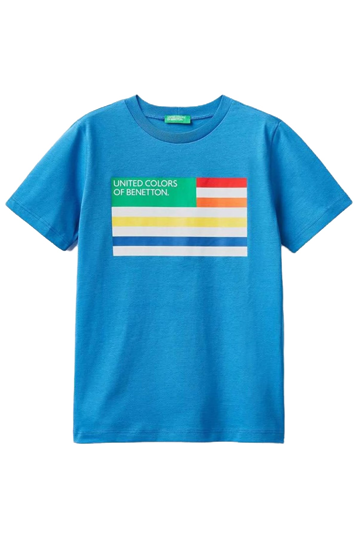 Benetton Çocuk Tişört 3I1XC10A1 Mavi