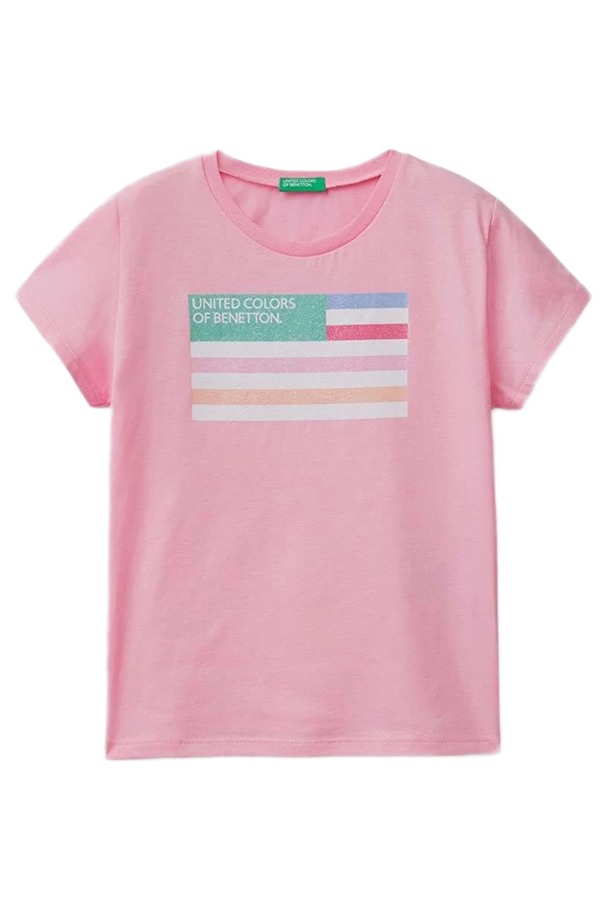 Benetton Çocuk Tişört 3I1XC10AJ Pembe