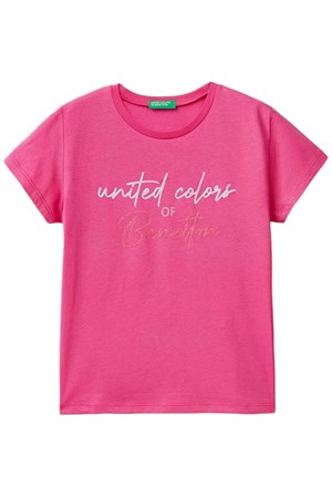 Benetton Çocuk Tişört 3I1XC10AJ Mor
