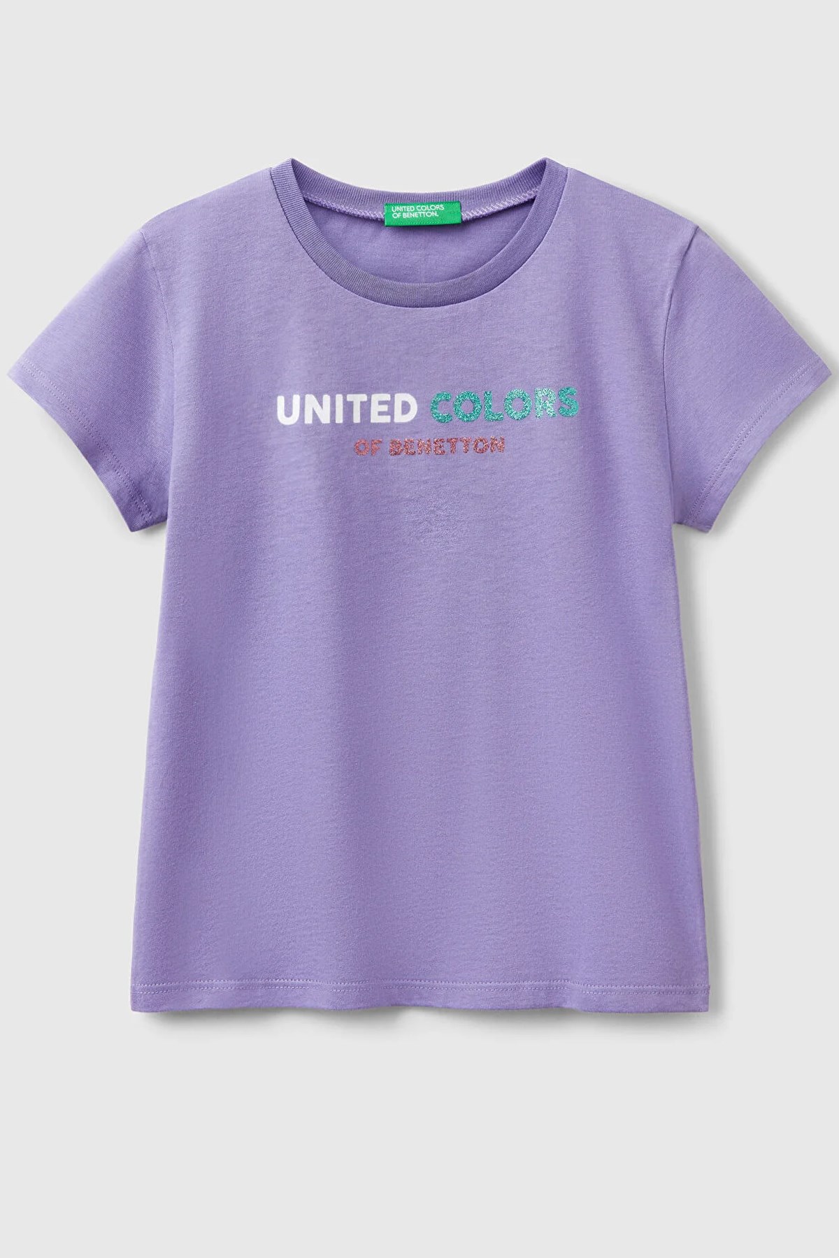 Benetton Kız Çocuk Tişört Mor