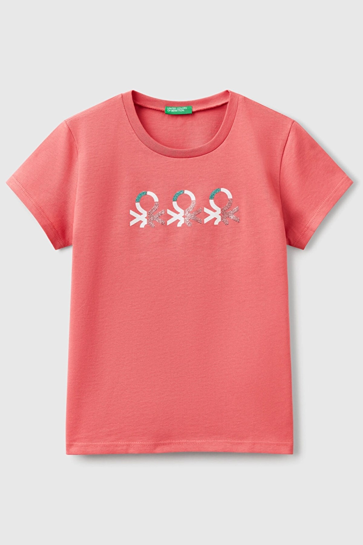 Benetton Kız Çocuk Tişört Pembe