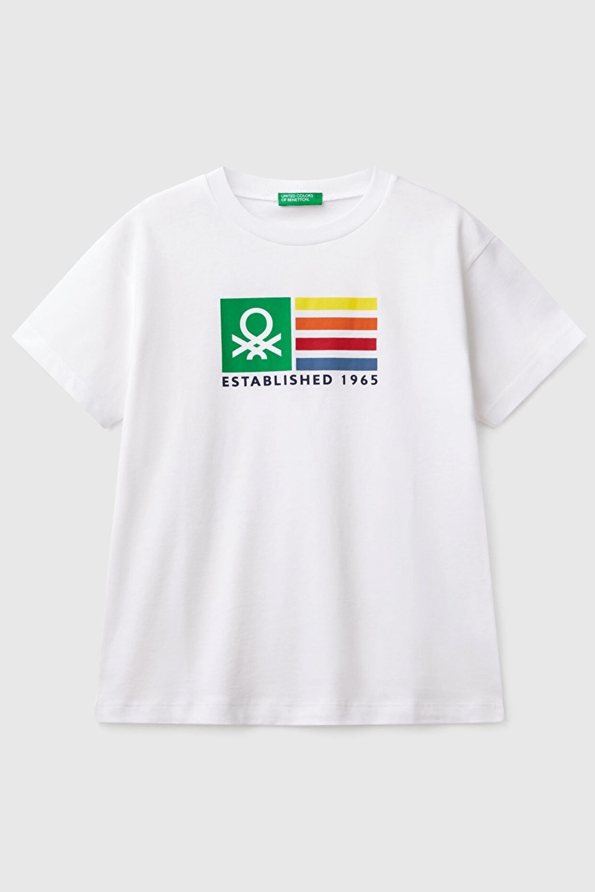 Benetton Erkek Çocuk Tişört Beyaz