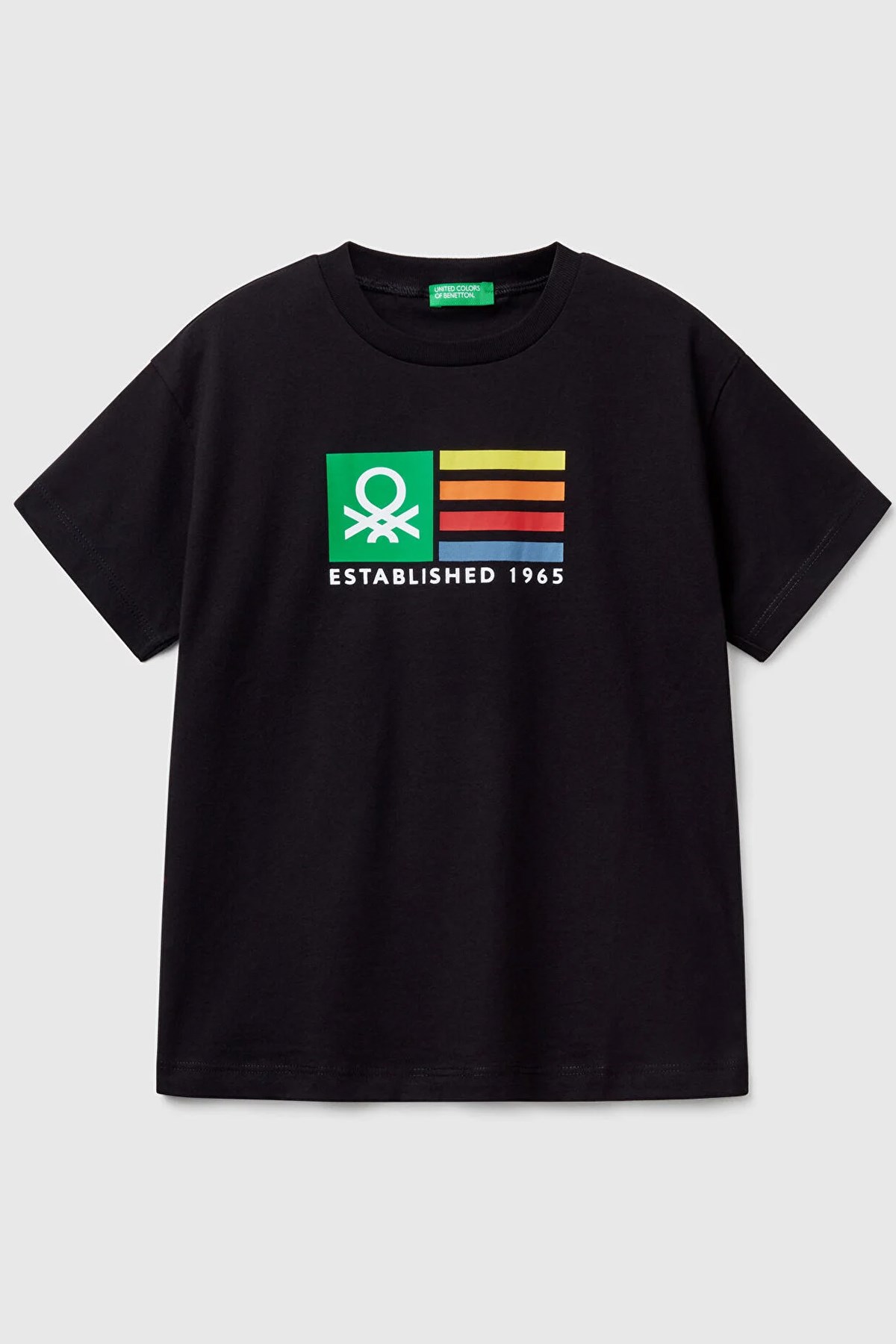 Benetton Erkek Çocuk Tişört Siyah