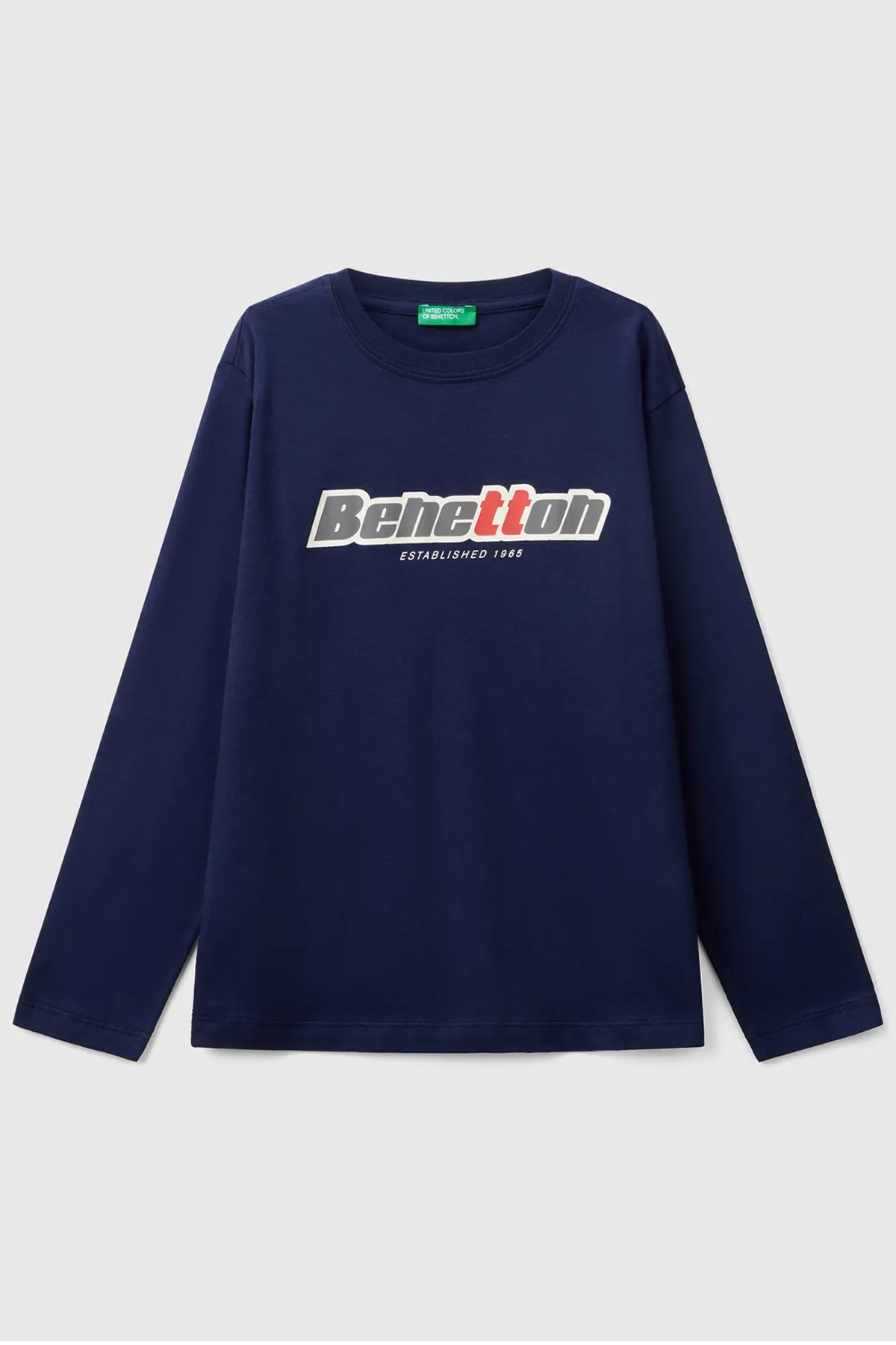 Benetton Erkek Çocuk Uzun Kollu Tişört Lacivert