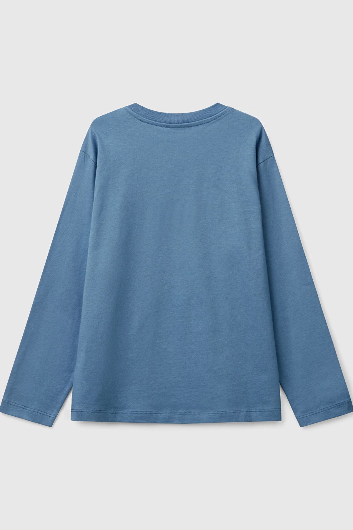 Benetton Erkek Çocuk Uzun Kollu Tişört Mavi