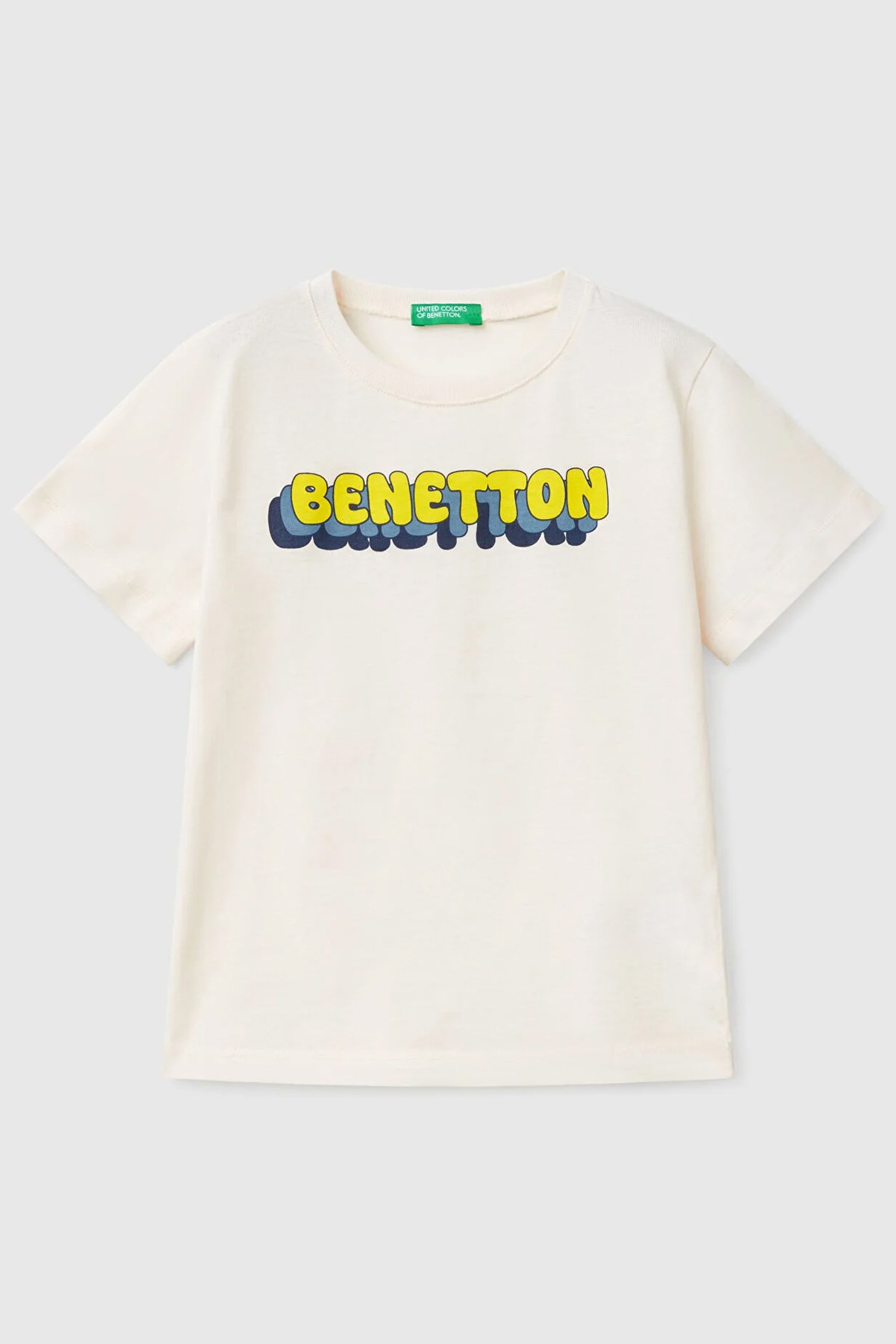 Benetton Erkek Bebek Tişört Beyaz
