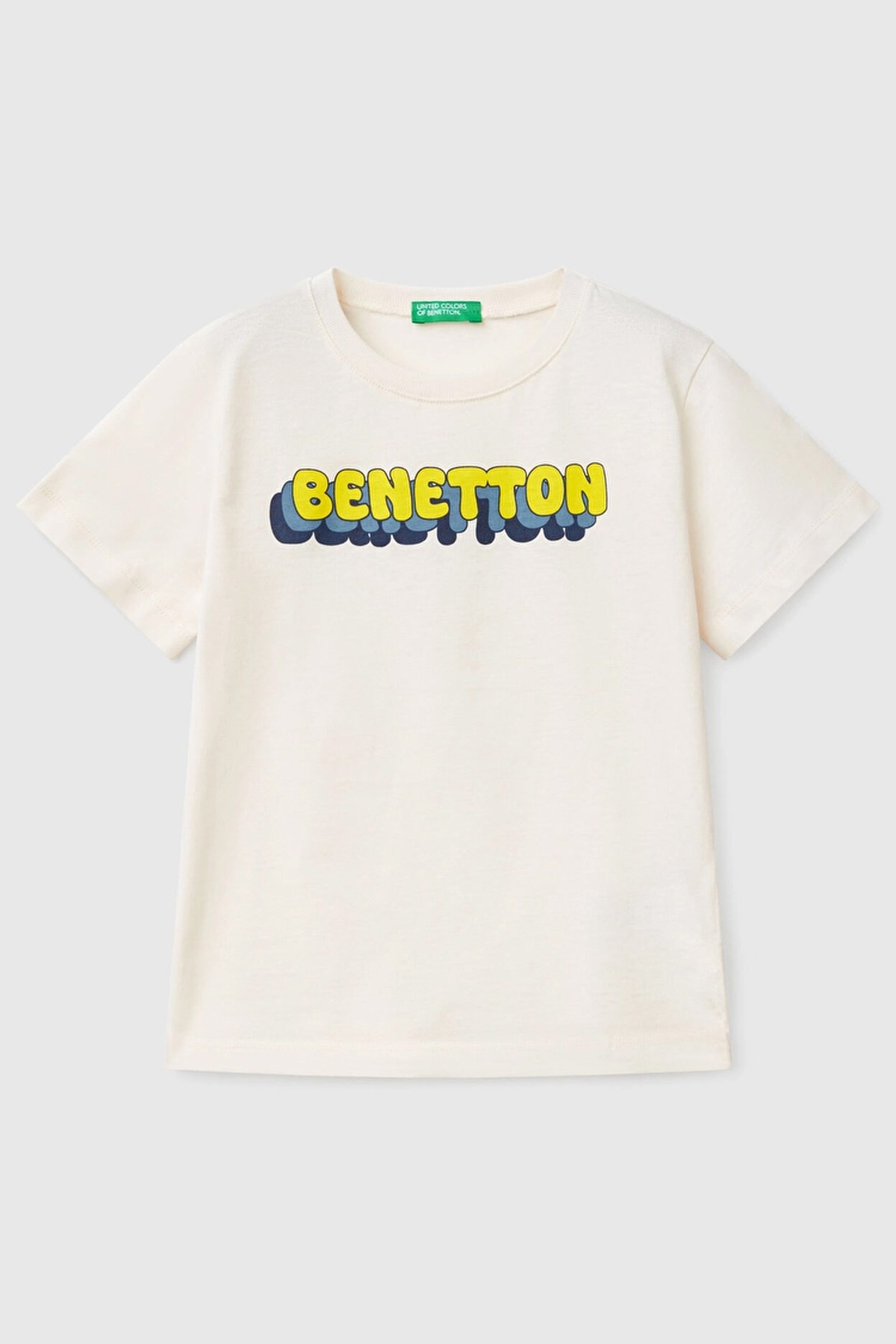 Benetton Erkek Bebek Tişört Ekru