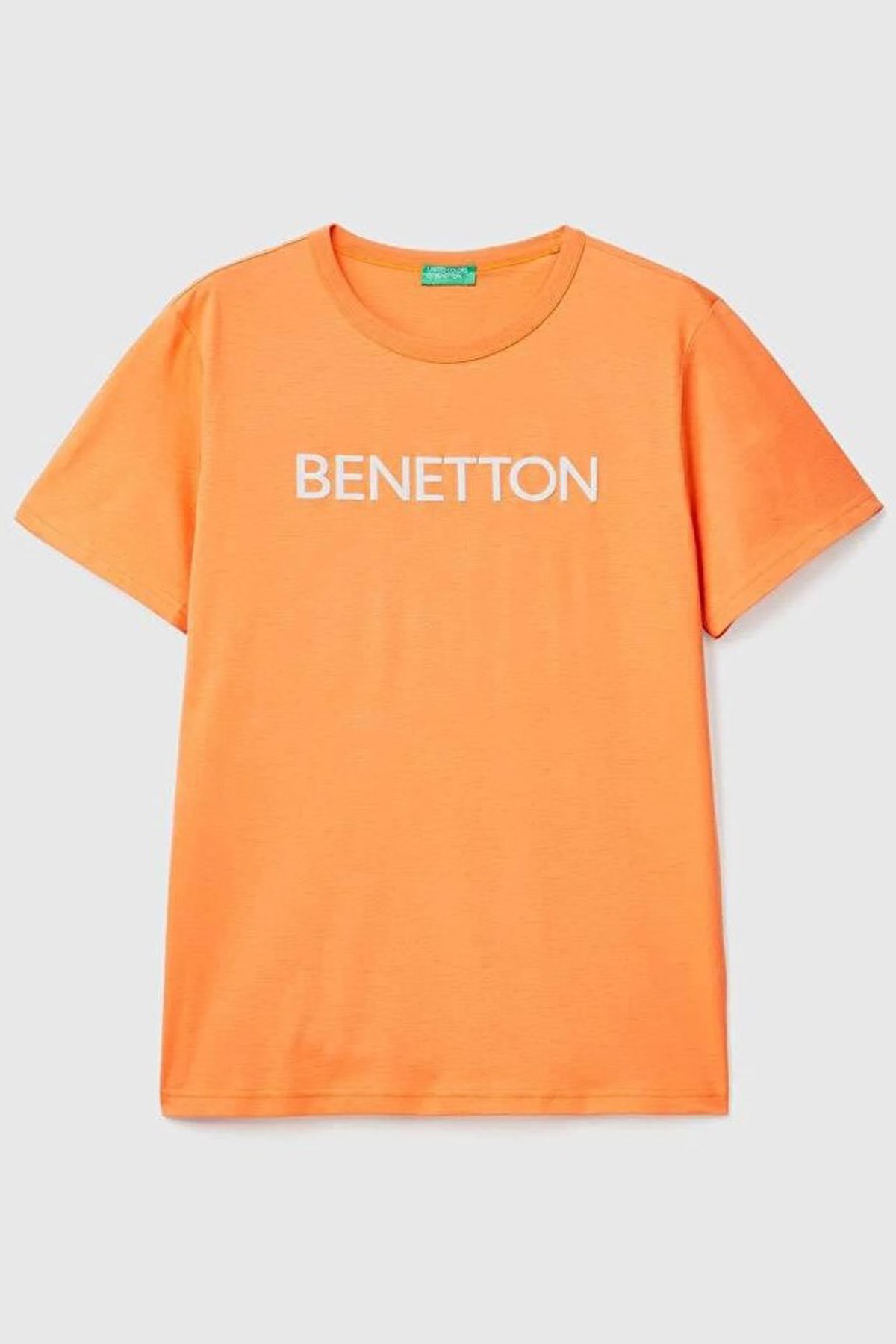 Benetton Erkek Tişört 3I1XU100A Turuncu