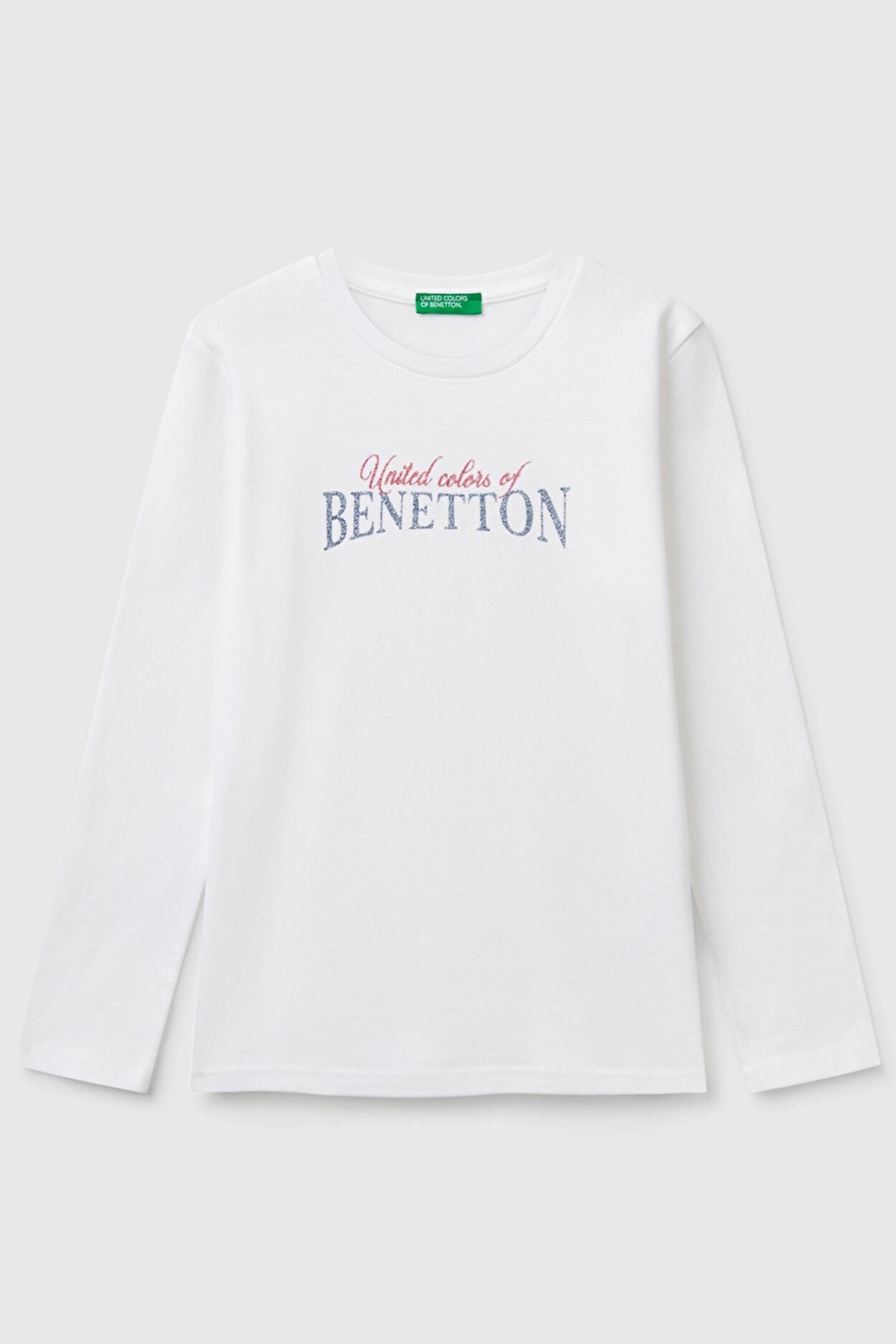 Benetton Kız Çocuk Tişört Beyaz