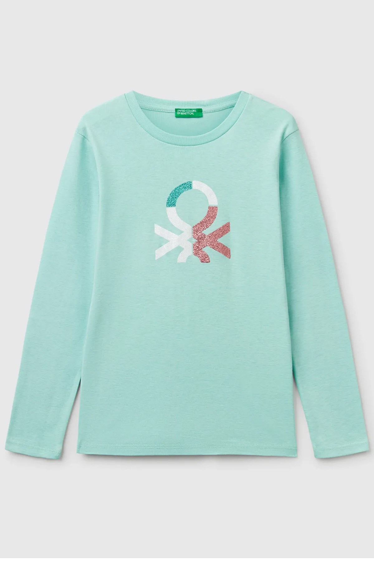 Benetton Kız Çocuk Tişört Yeşil