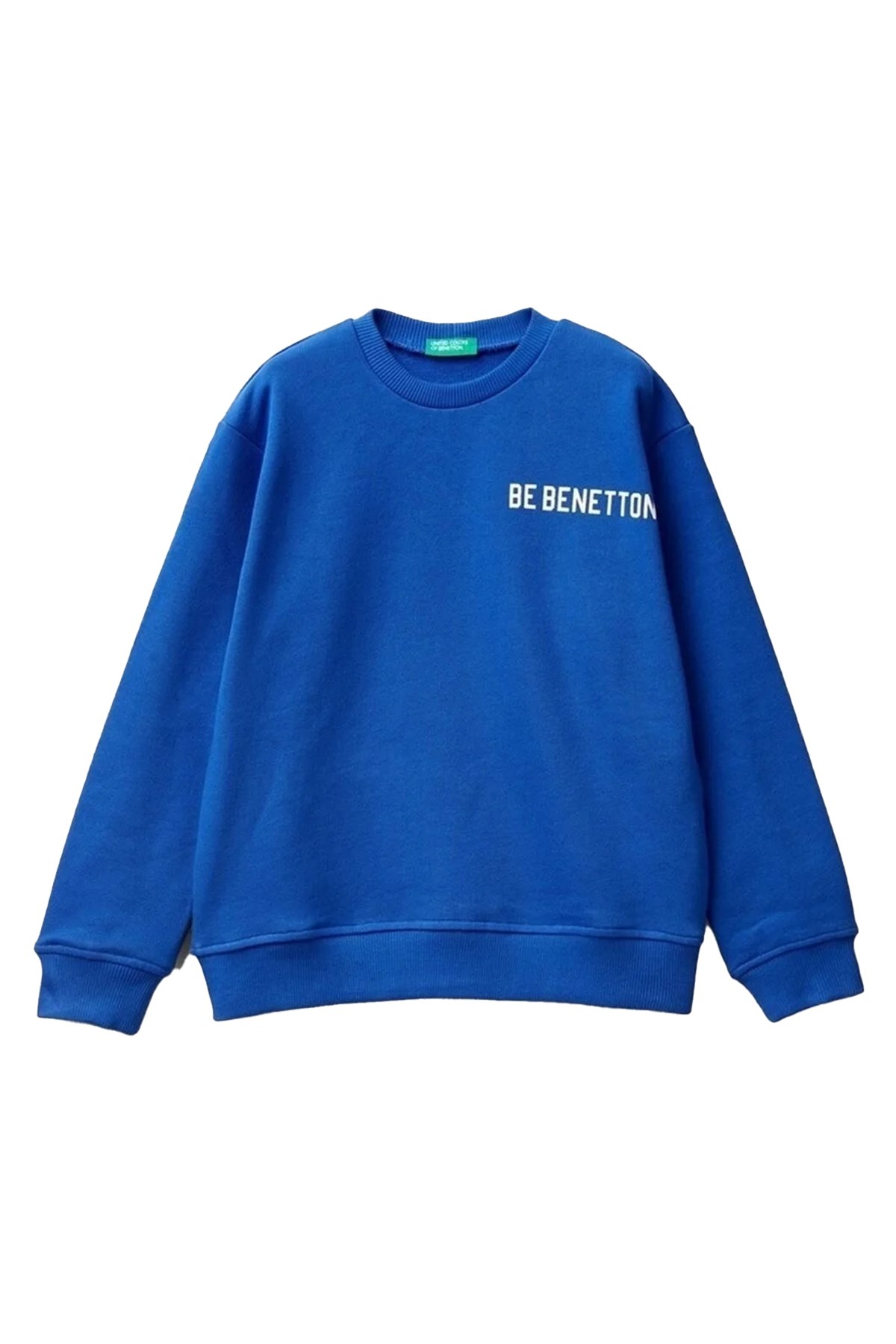 Benetton Çocuk Sweatshirt 3J68C10D4 Mavi