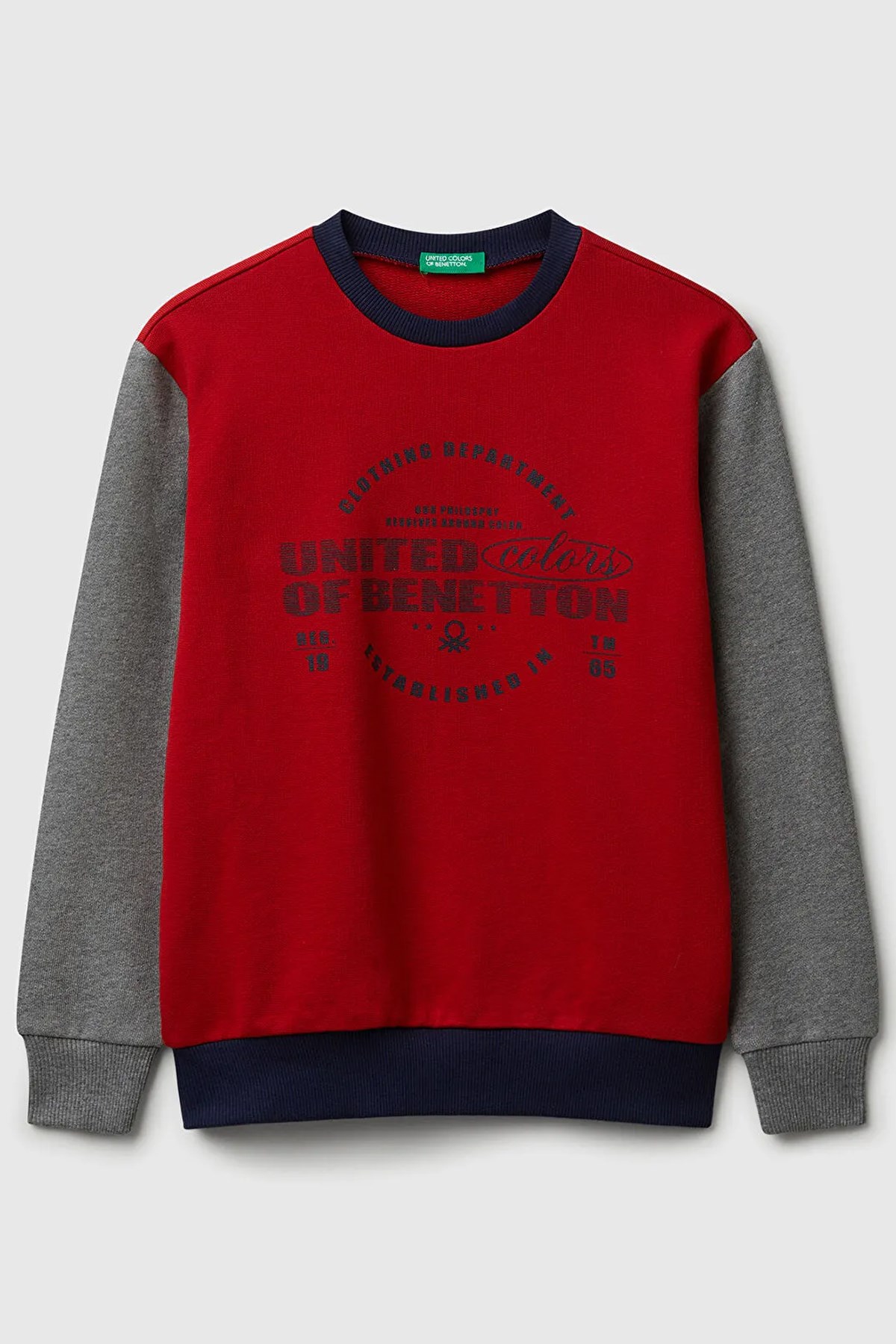 Benetton Çocuk Sweatshirt 3J68C10PZ-25K Kırmızı